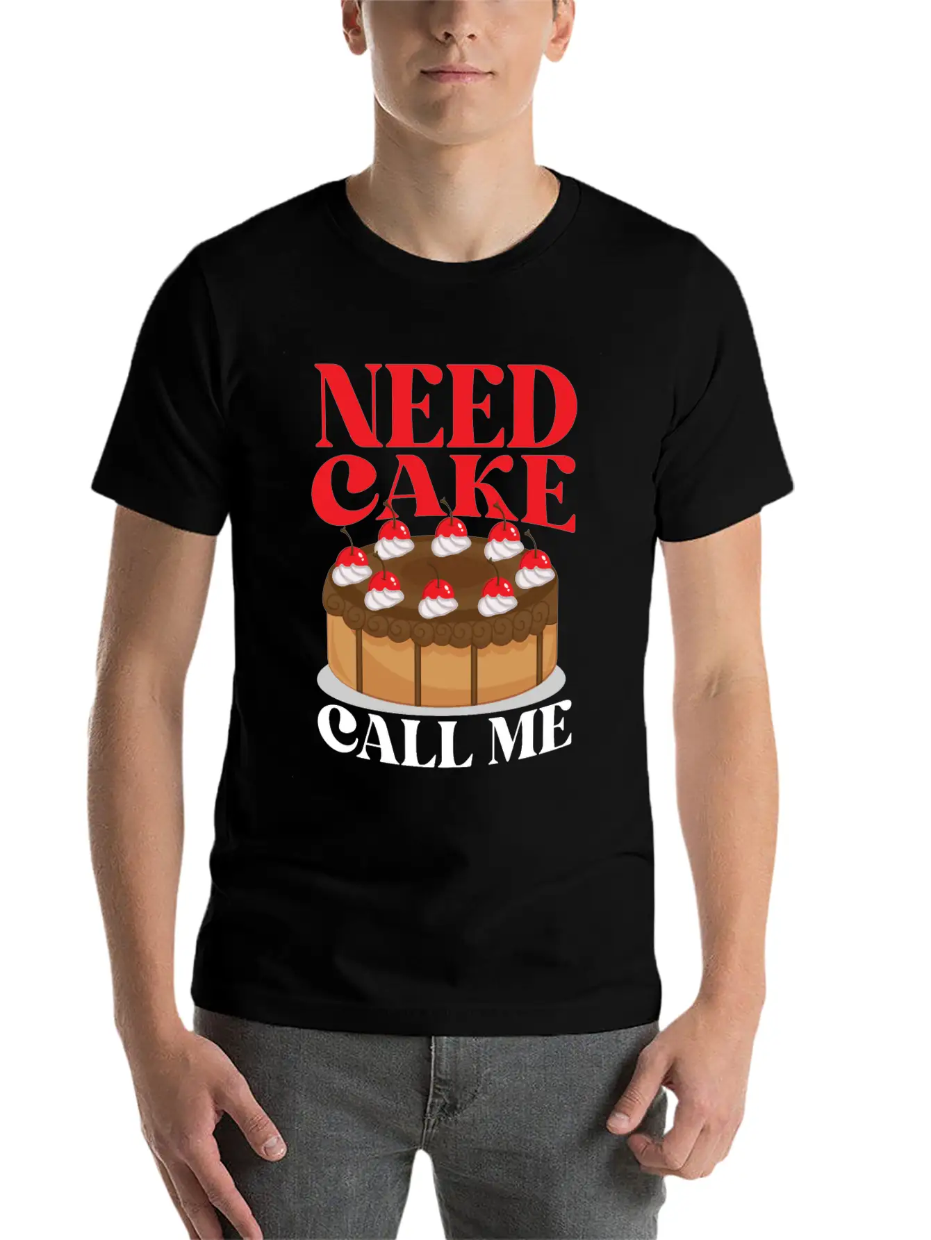 Bake Baking Cake Need Cake Call Me Unisex Casual T-Shirt – Clean Design For Daily Comfort