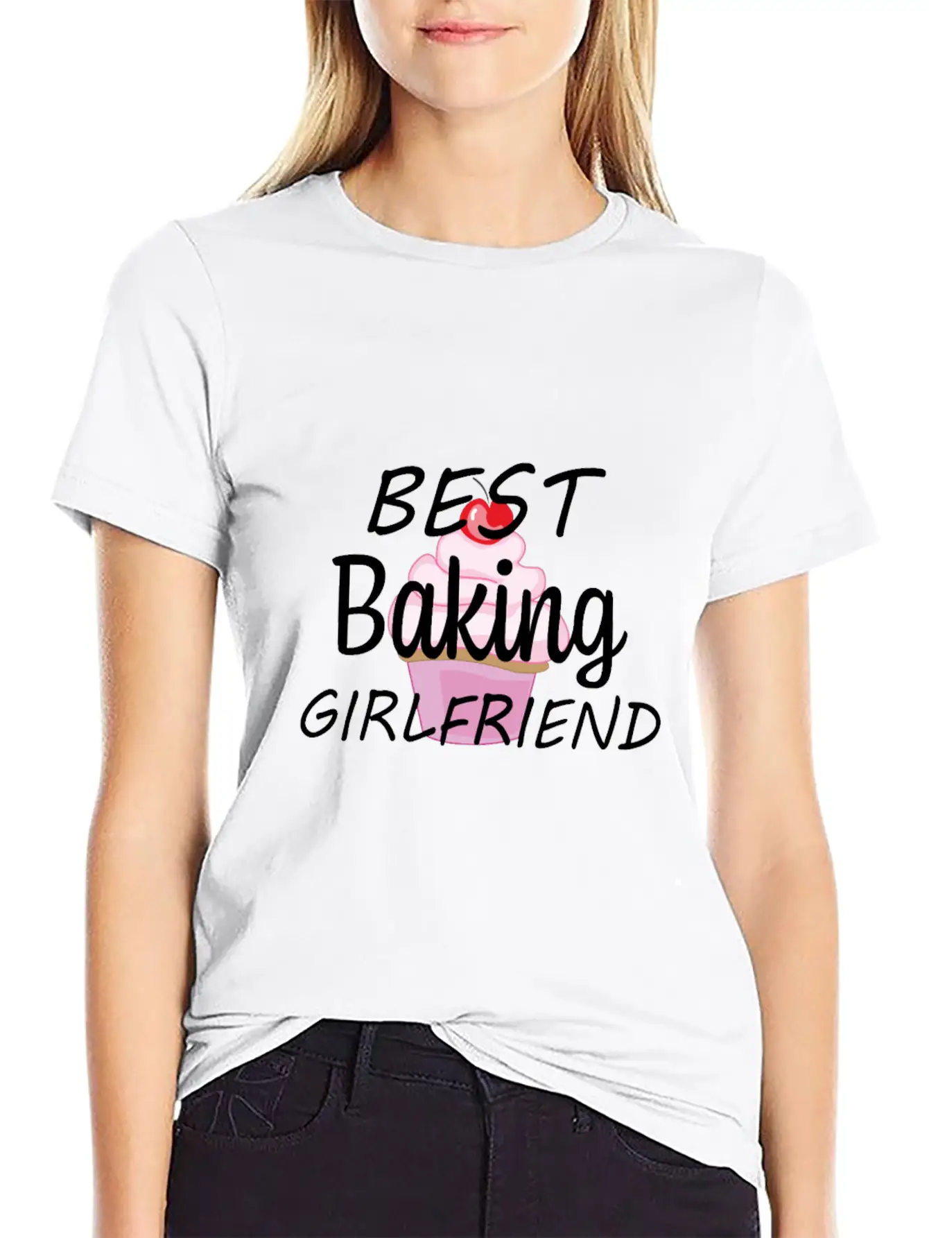 Baking Girlfriend Relaxed Everyday Tee – Lightweight And Durable Cotton