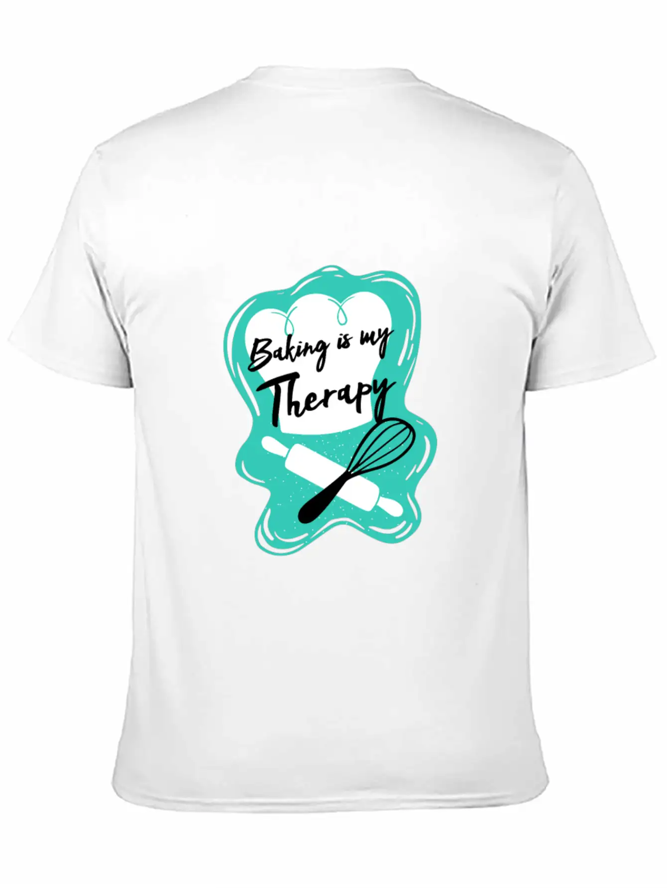 Baking Is My Therapy Lightweight Cotton T-Shirt – Daily Comfort Graphic Shirt