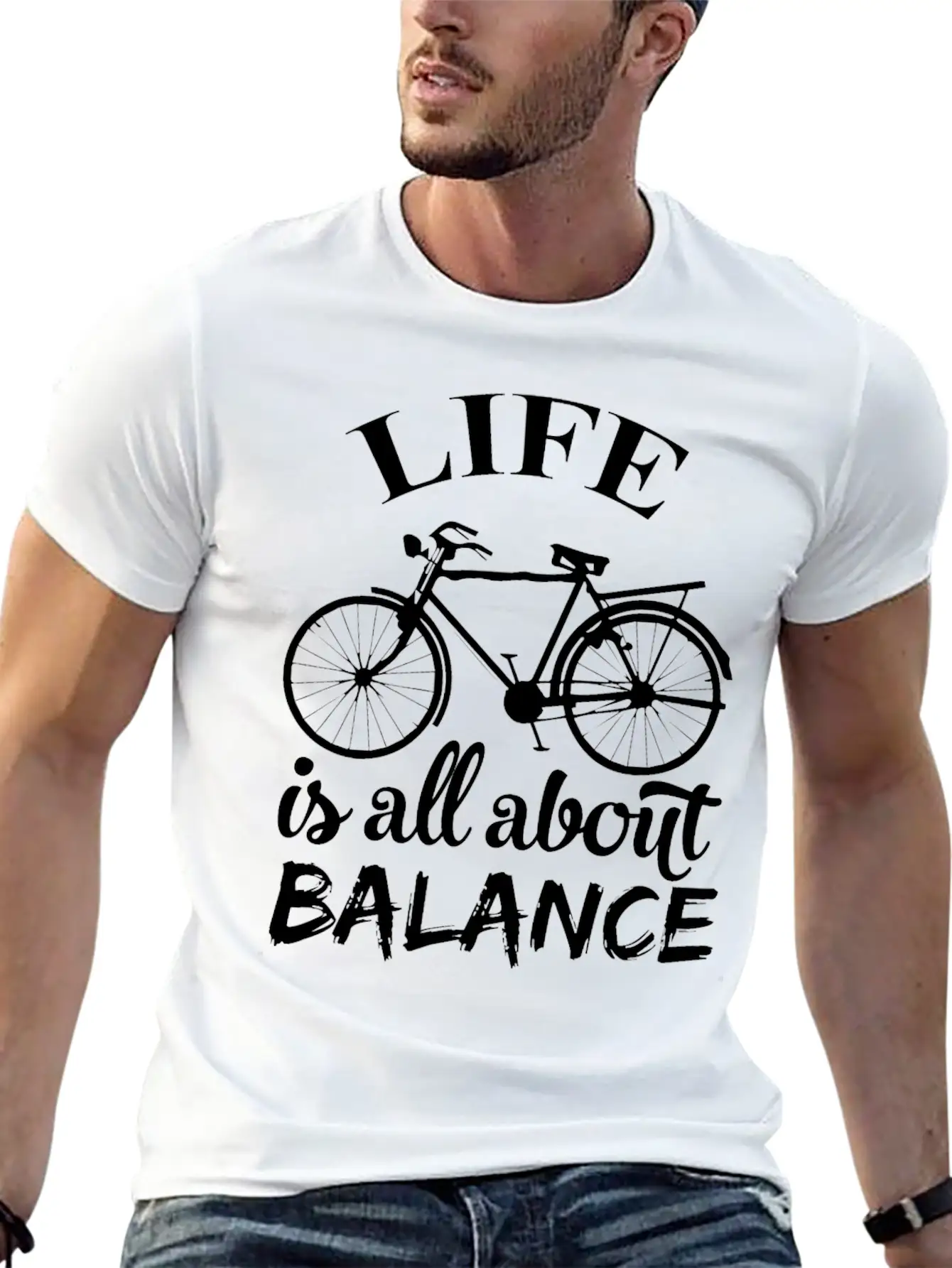 Balance Life Classic Fit Graphic Tee For Daily Comfort – Unisex Cotton Shirt