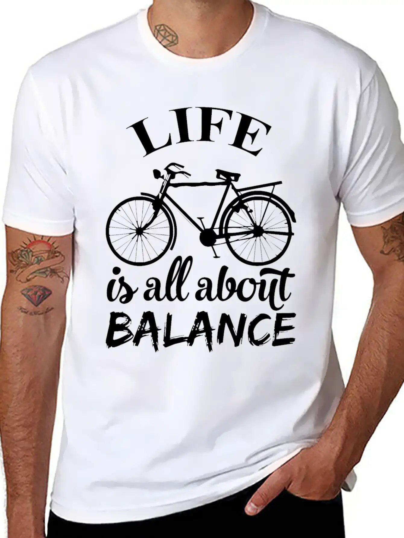 Balance Life Classic Fit Graphic Tee For Daily Comfort – Unisex Cotton Shirt