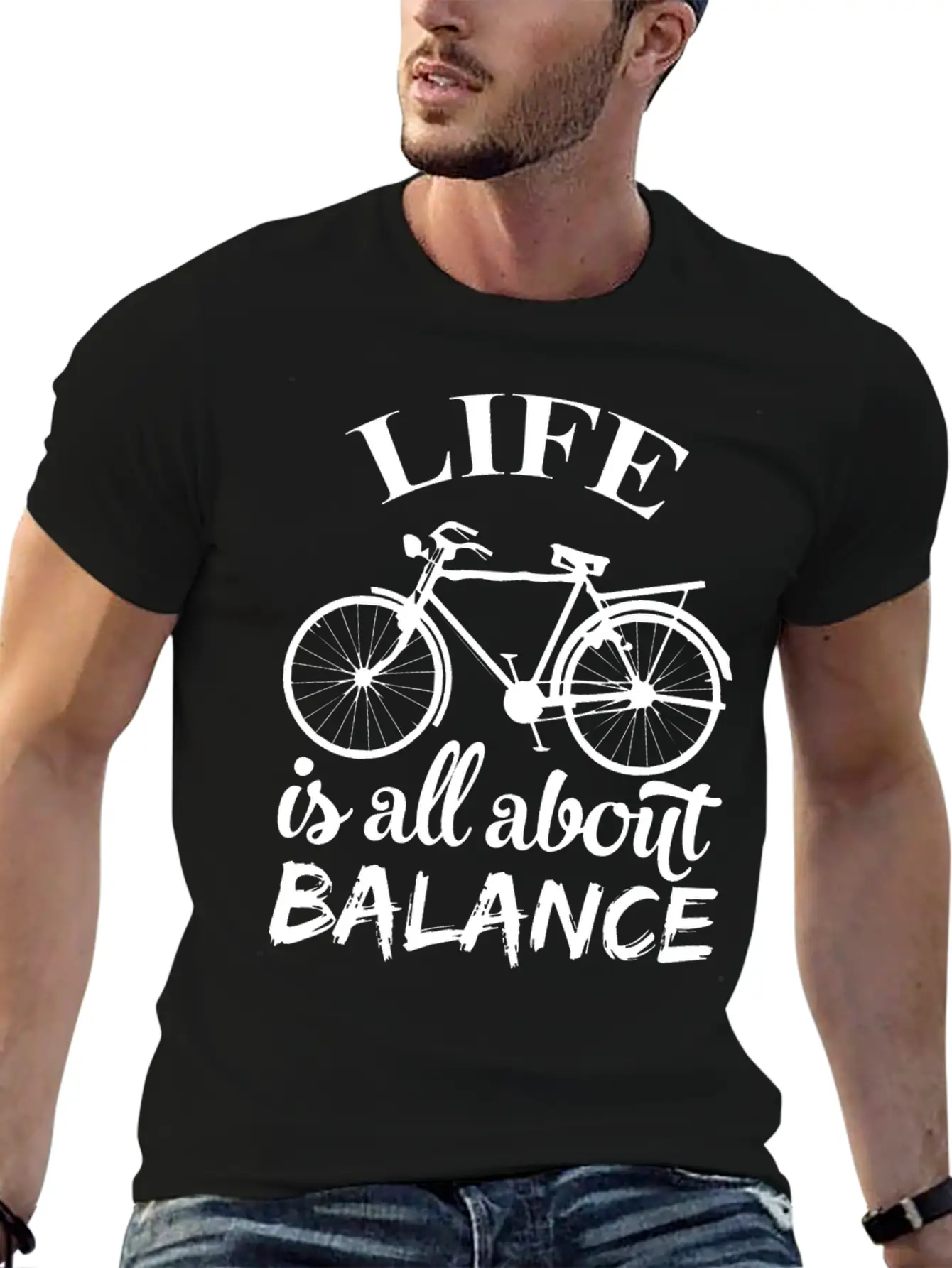 Balance Life Classic Fit Graphic Tee For Daily Comfort – Unisex Cotton Shirt
