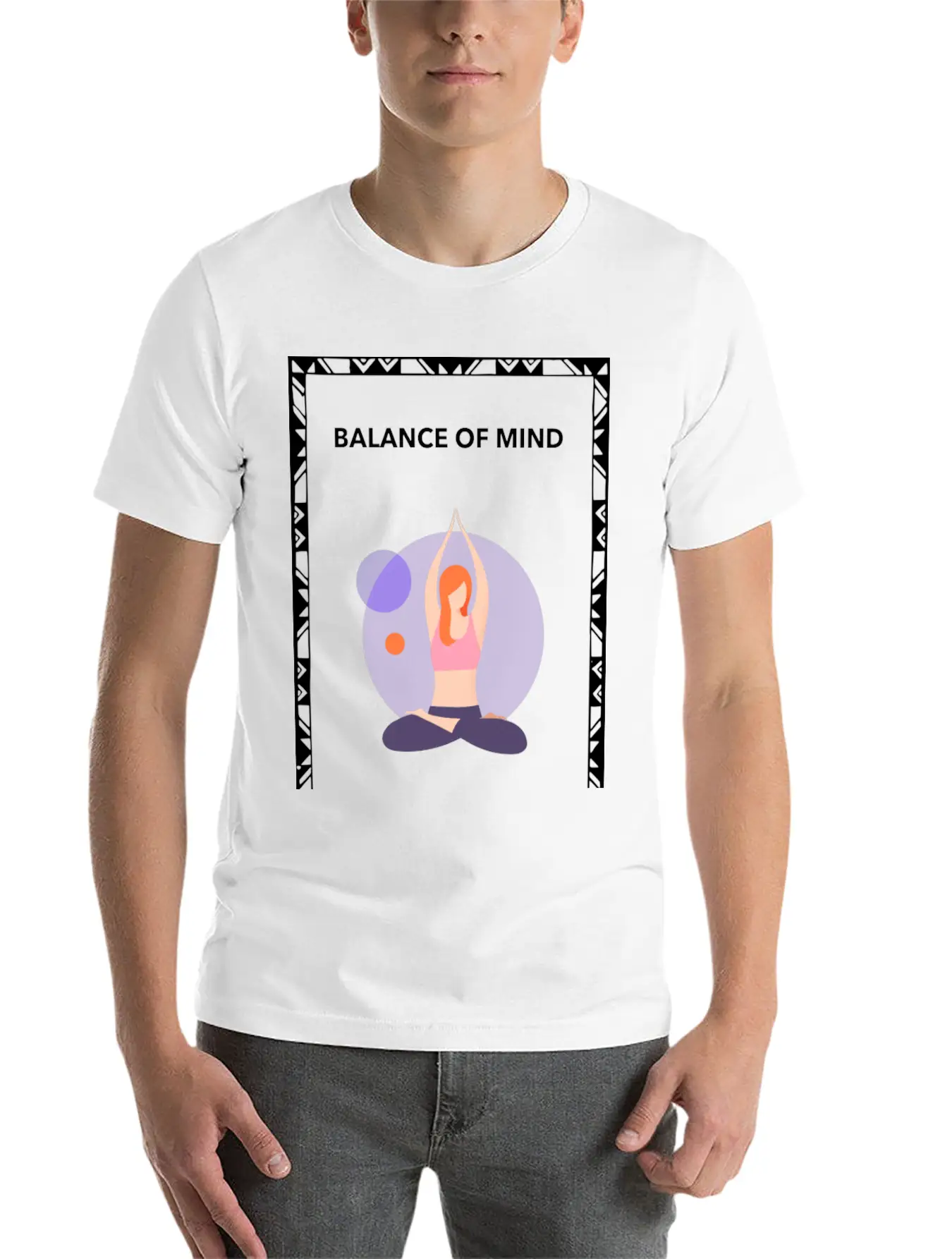 BALANCE OF MIND Unisex Casual T-Shirt – Clean Design For Daily Comfort
