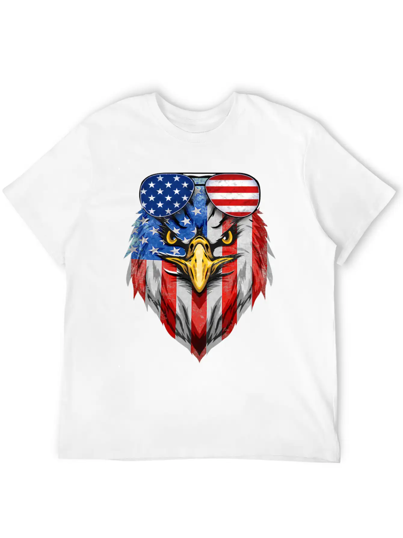 Bald Eagle USA American Flag Country 4th Of July Unisex Casual T-Shirt – Clean Design For Daily Comfort