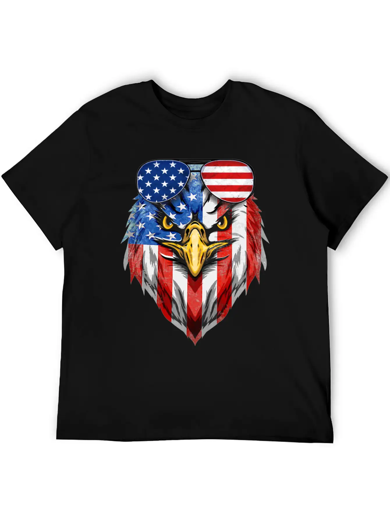 Bald Eagle USA American Flag Country 4th Of July Unisex Casual T-Shirt – Clean Design For Daily Comfort