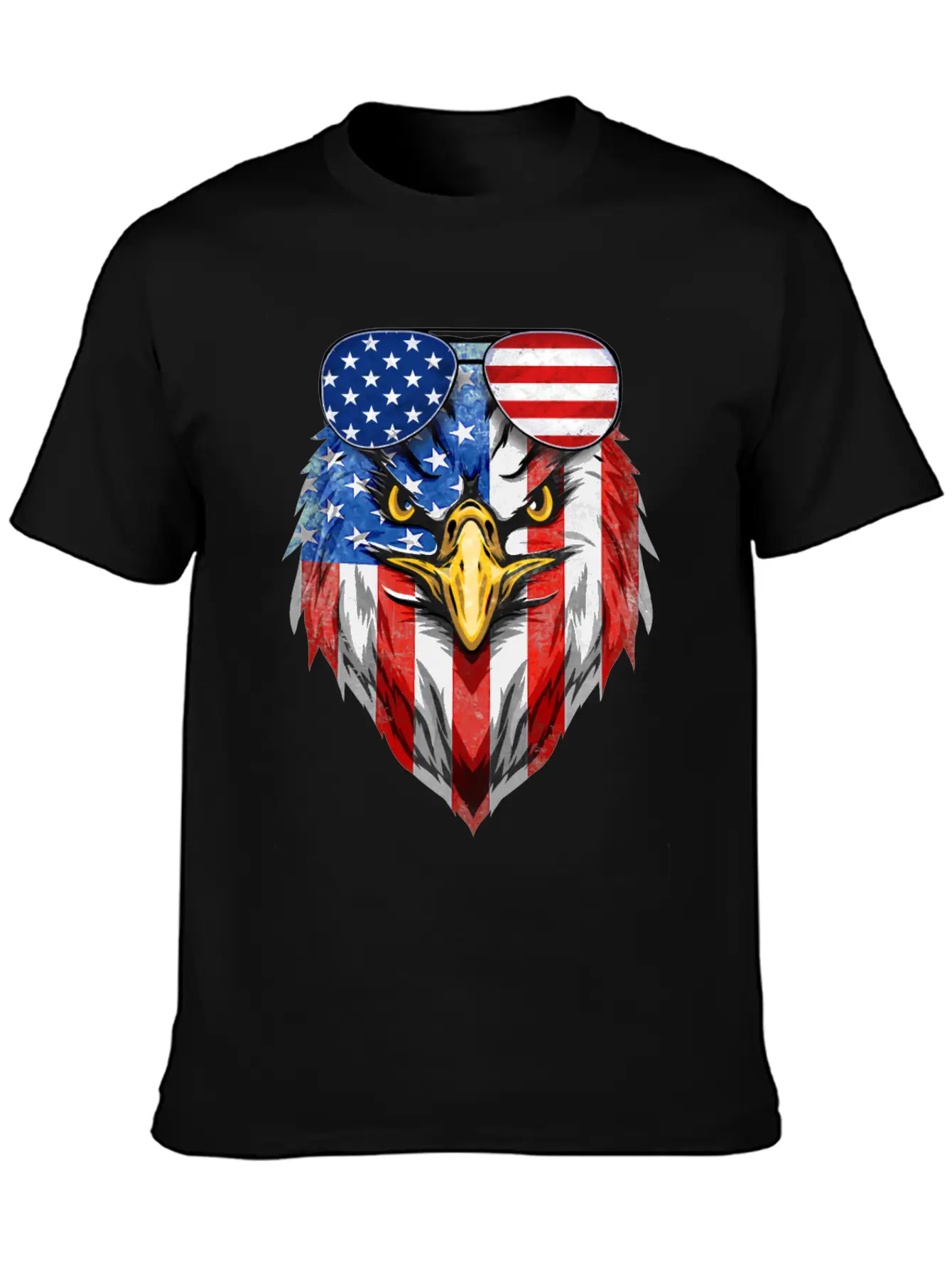 Bald Eagle USA American Flag Country 4th Of July Unisex Casual T-Shirt – Clean Design For Daily Comfort