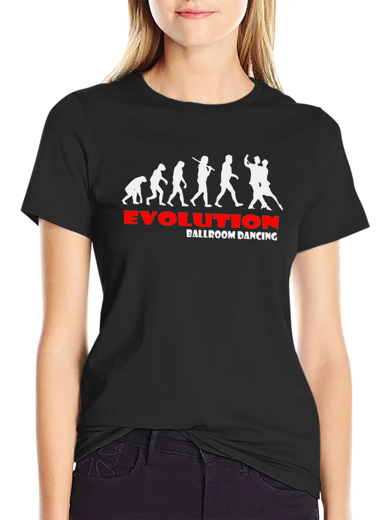 Ballroom Dancing Ape Of Evolution Unisex Casual T-Shirt – Clean Design For Daily Comfort