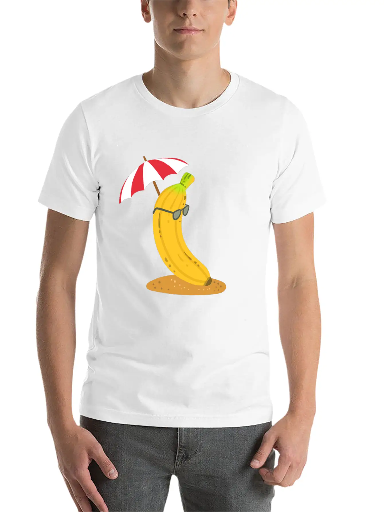 Banana Summer Kawaii Essential Cotton Tee For Daily Outfits – Unisex Style