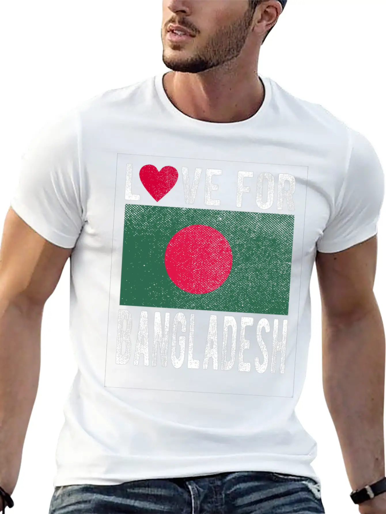 Bangladesh Flag Souvenir Unisex Casual T-Shirt – Clean Design For Daily Comfort