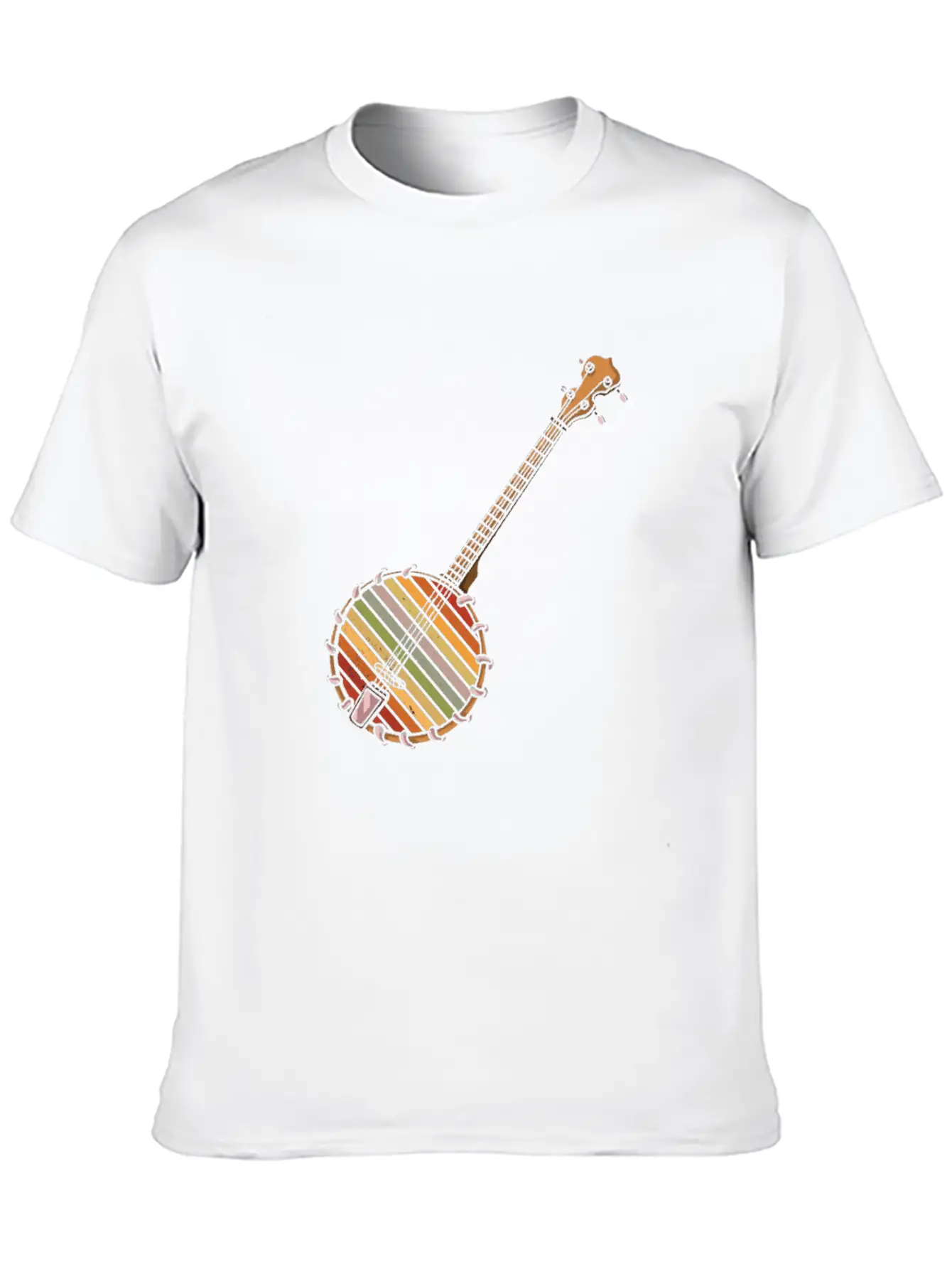 Banjo Shirts For Men Bluegrass Appalachia Folk Comfortable Minimalist Graphic Tee – Summer Style Essential