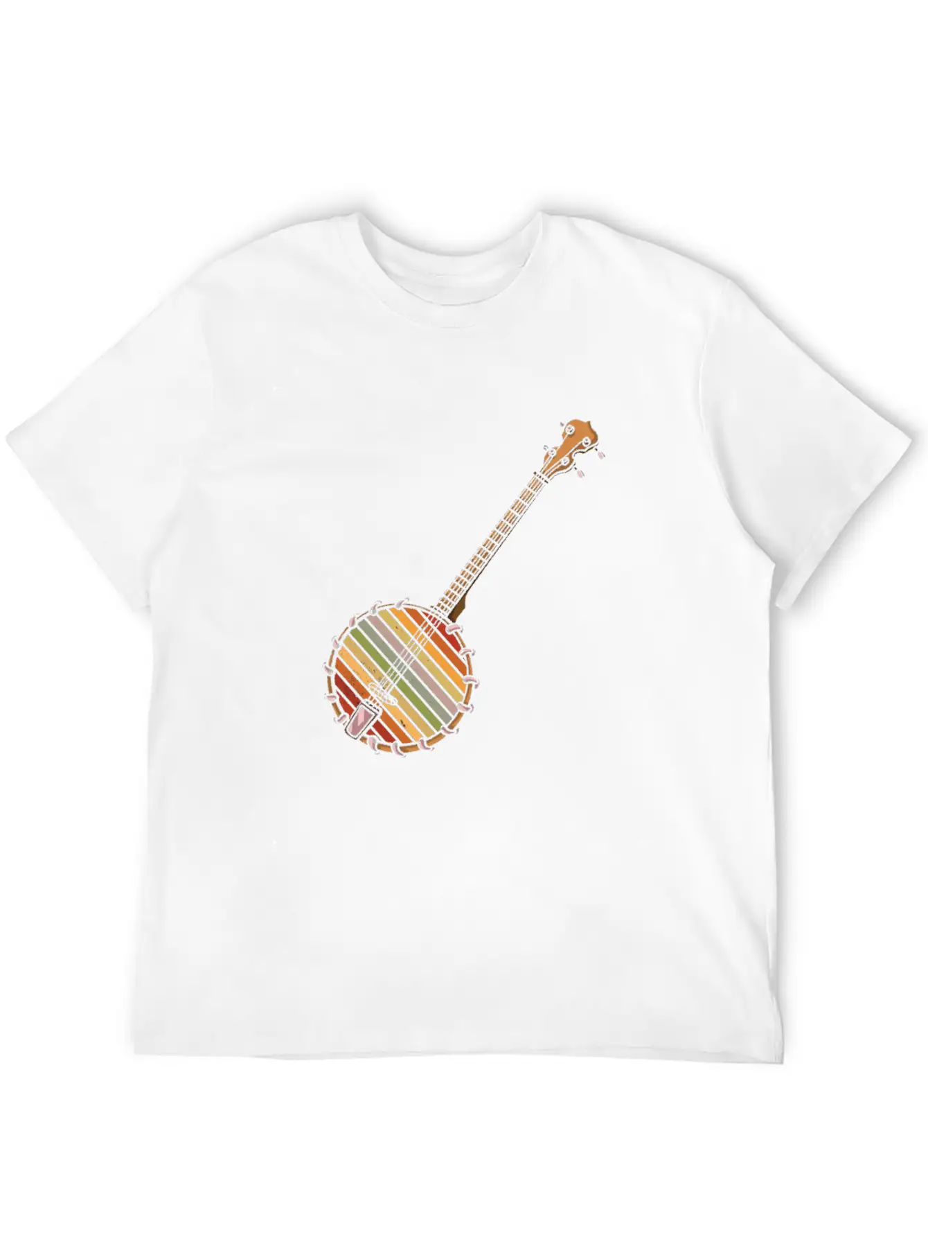 Banjo Shirts For Men Bluegrass Appalachia Folk Comfortable Minimalist Graphic Tee – Summer Style Essential