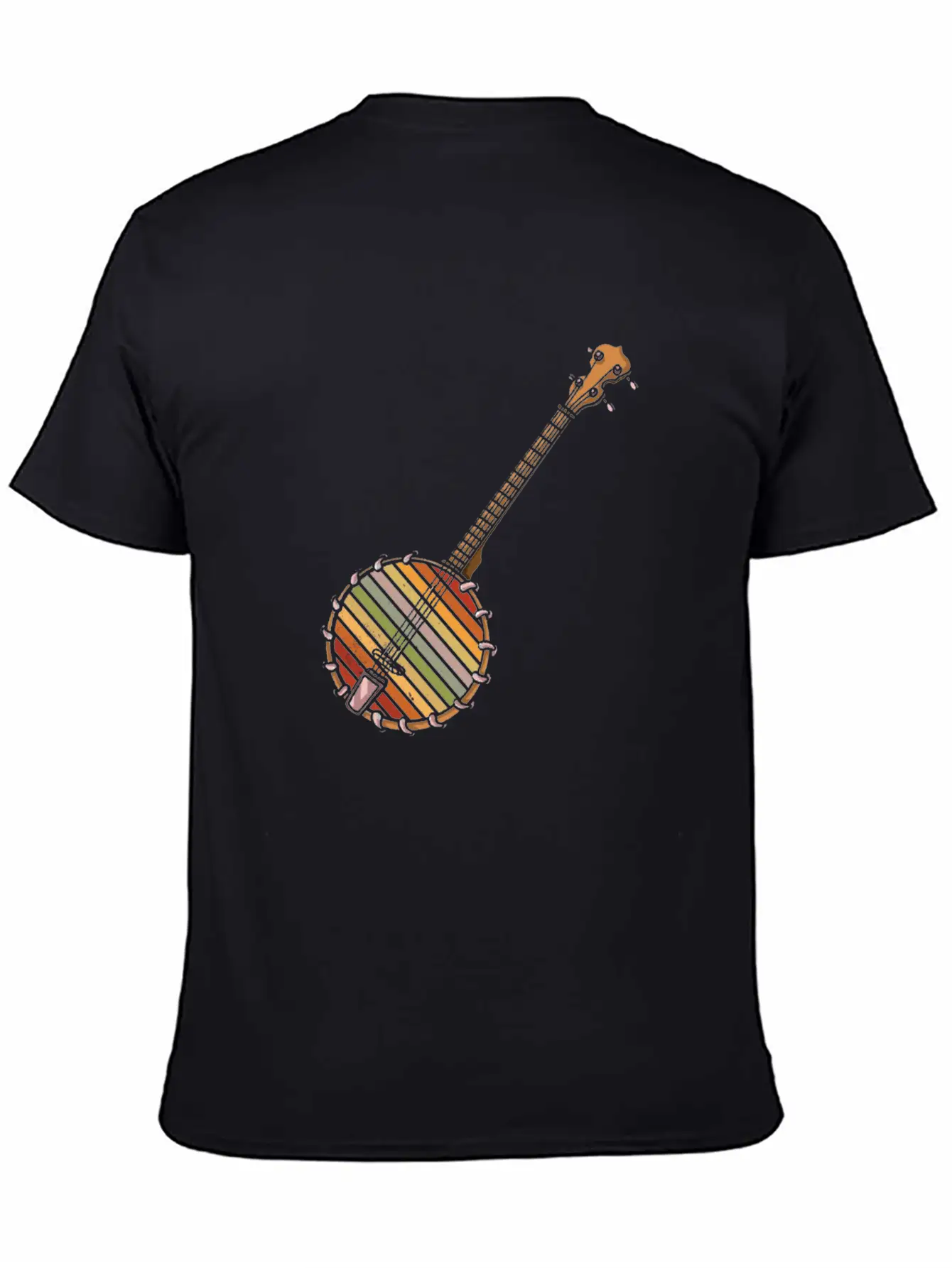 Banjo Shirts For Men Bluegrass Appalachia Folk Comfortable Minimalist Graphic Tee – Summer Style Essential
