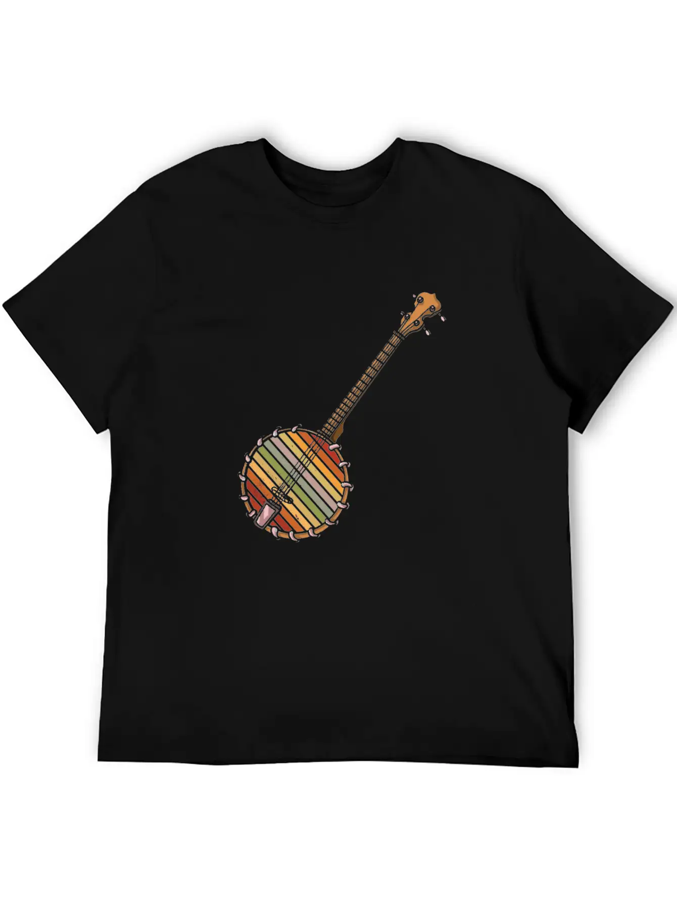 Banjo Shirts For Men Bluegrass Appalachia Folk Comfortable Minimalist Graphic Tee – Summer Style Essential