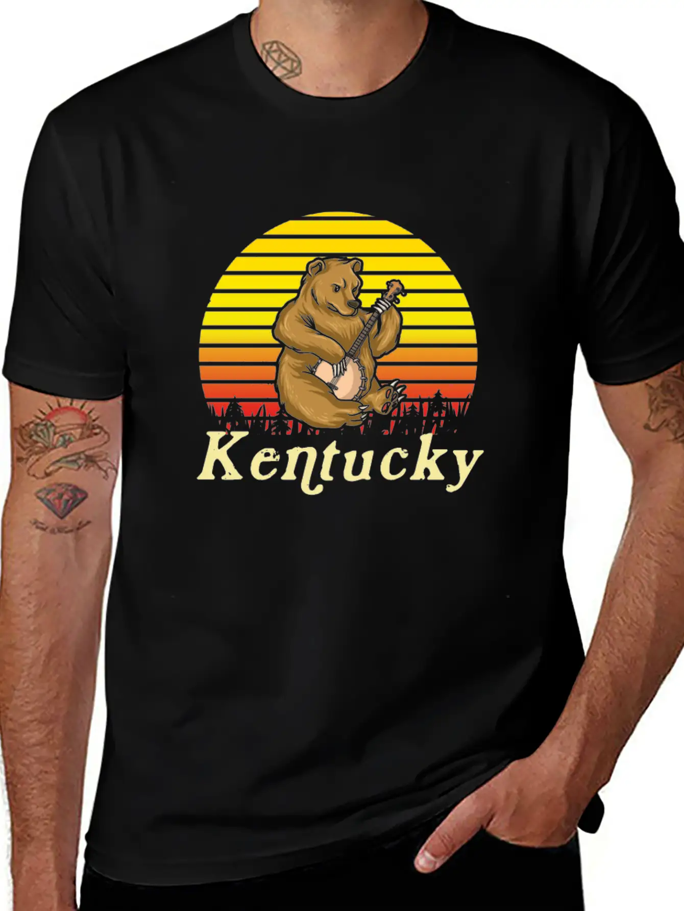 Banjo Shirts For Men Bluegrass Appalachia Folk Modern Fit Casual T-Shirt – Clean And Versatile Design