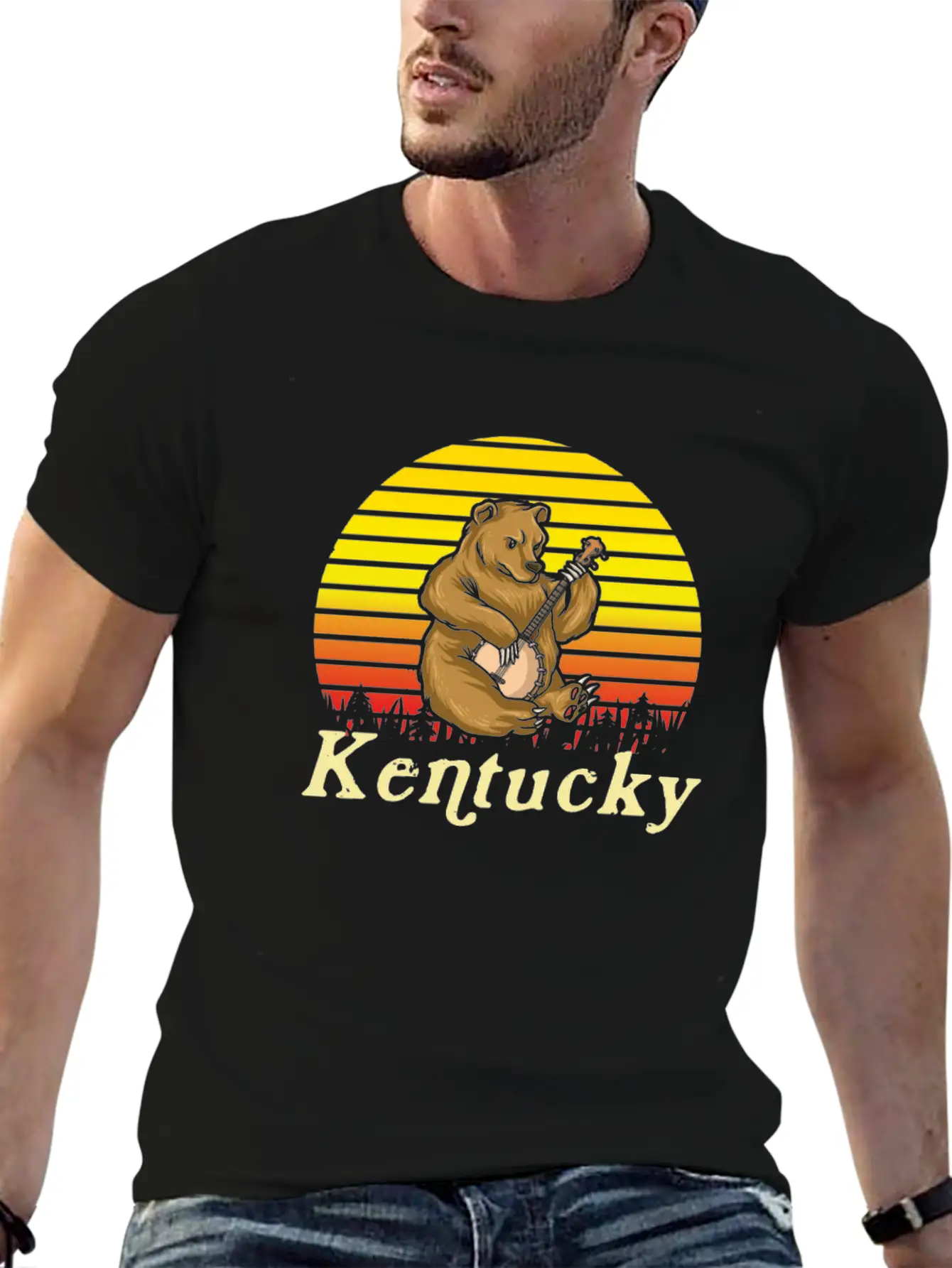 Banjo Shirts For Men Bluegrass Appalachia Folk Modern Fit Casual T-Shirt – Clean And Versatile Design