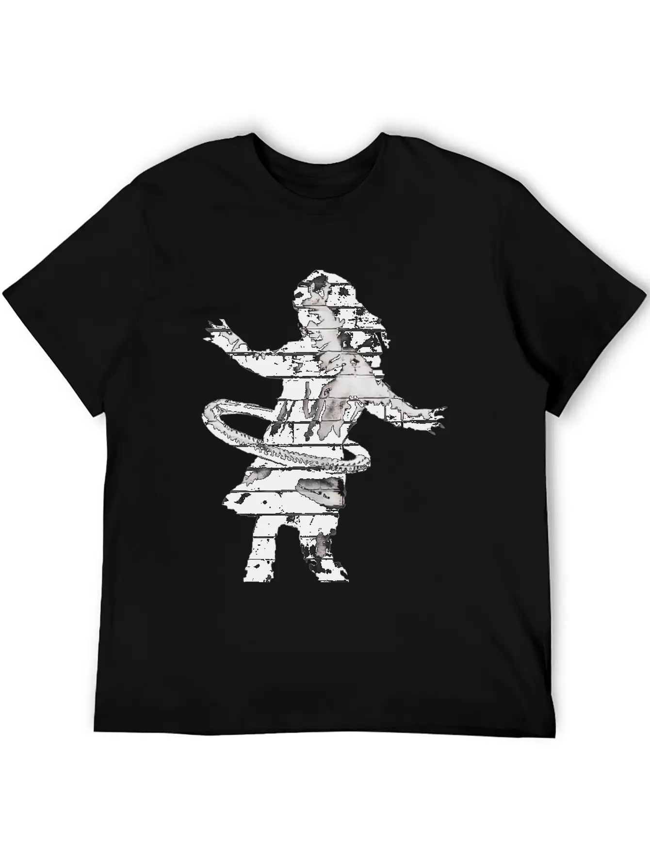 Banksy HulaHoop Girl Nottingham Ilkeston Road Classic Fit Graphic Tee For Daily Comfort – Unisex Cotton Shirt