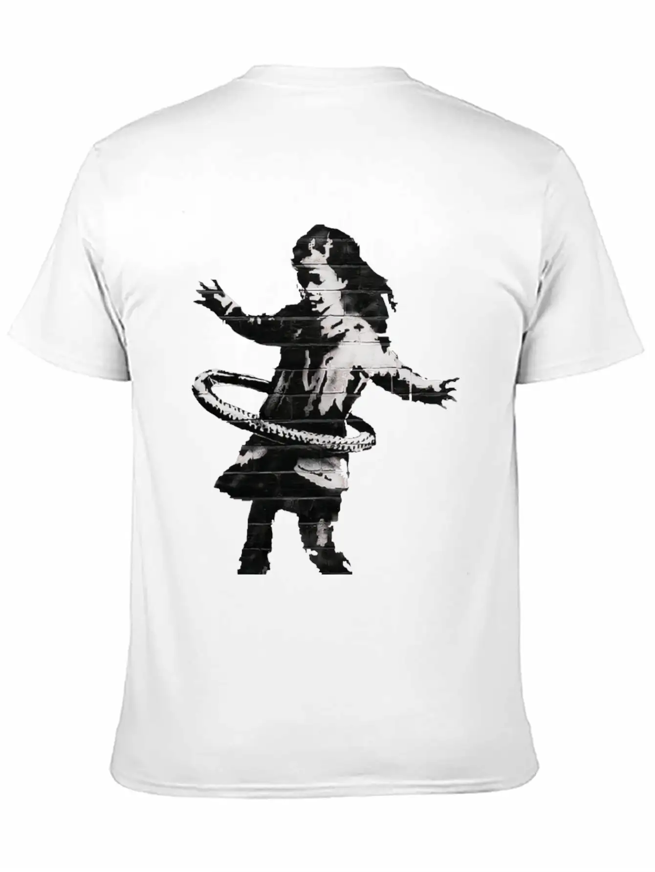 Banksy HulaHoop Girl Nottingham Ilkeston Road Classic Fit Graphic Tee For Daily Comfort – Unisex Cotton Shirt