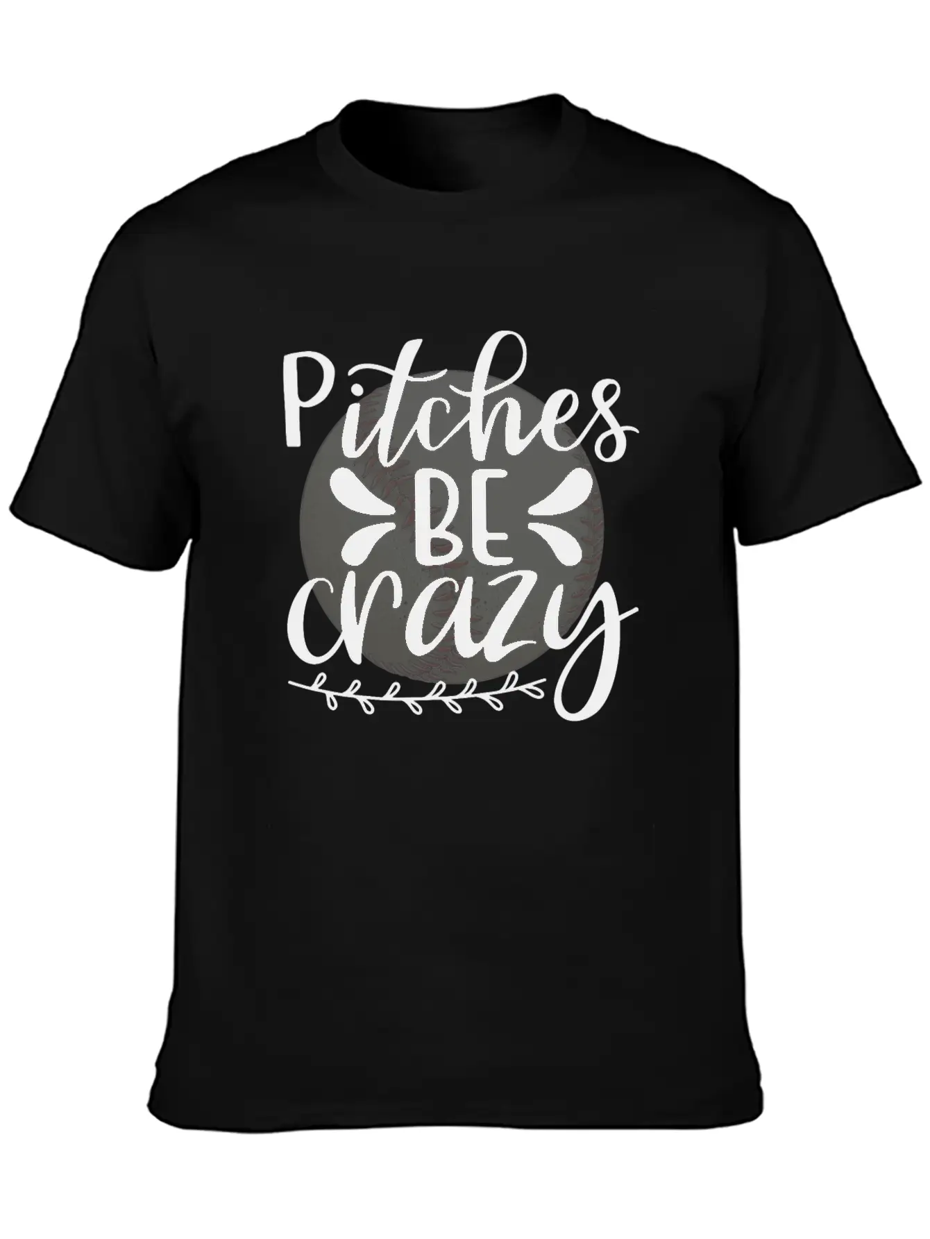 Baseball Lover Quote Pitches BE Crazy Comfortable Minimalist Graphic Tee – Summer Style Essential
