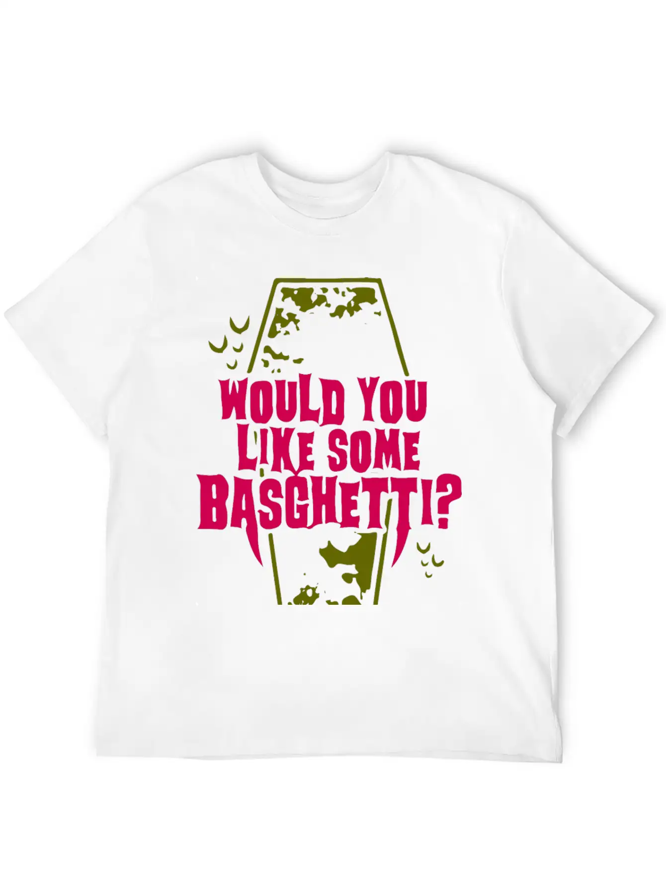 Basghetti Funny Goth Vampire Quote Unisex Casual T-Shirt – Clean Design For Daily Comfort