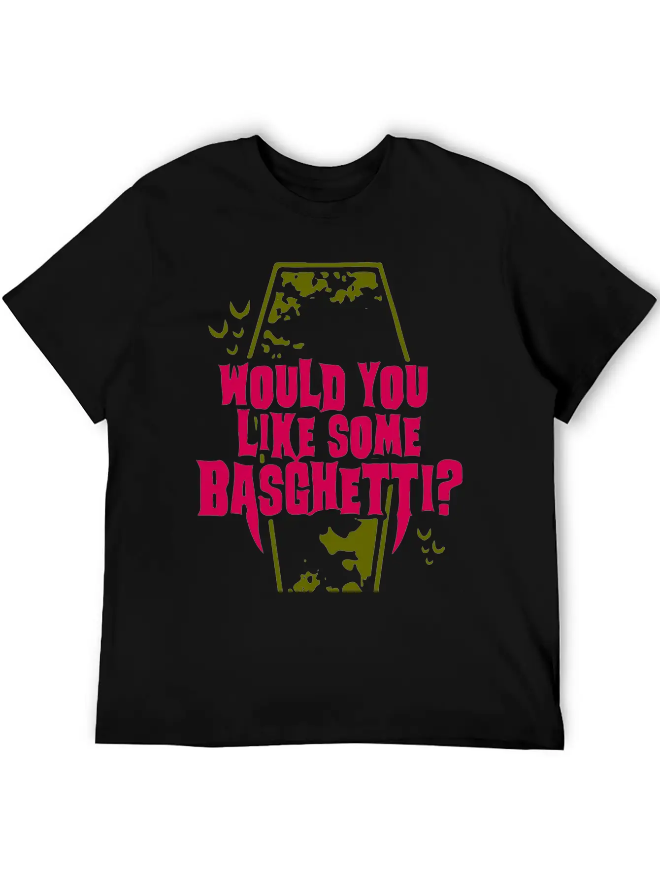 Basghetti Funny Goth Vampire Quote Unisex Casual T-Shirt – Clean Design For Daily Comfort