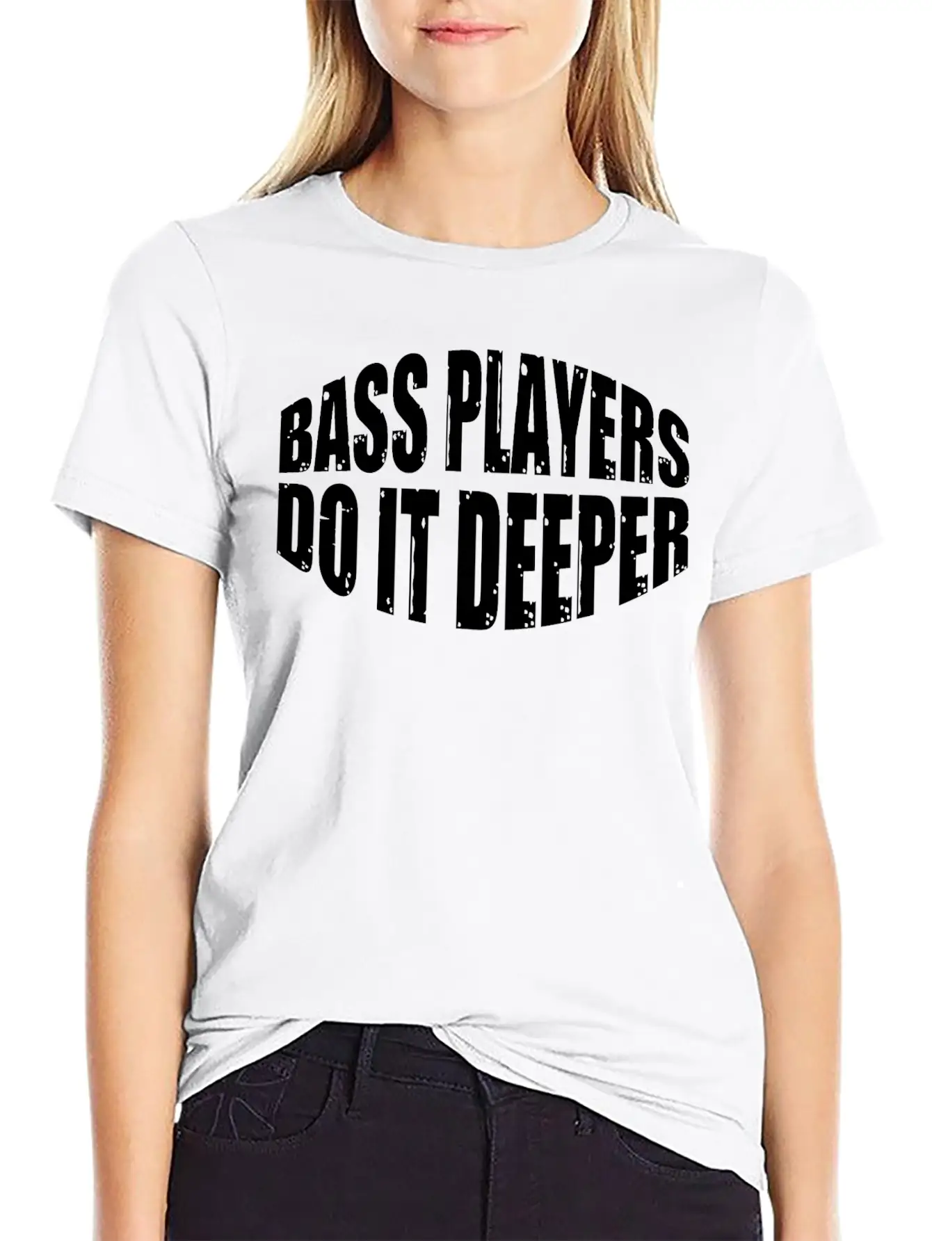 Bass Players Do It Deeper 7 Lightweight Cotton T-Shirt – Daily Comfort Graphic Shirt
