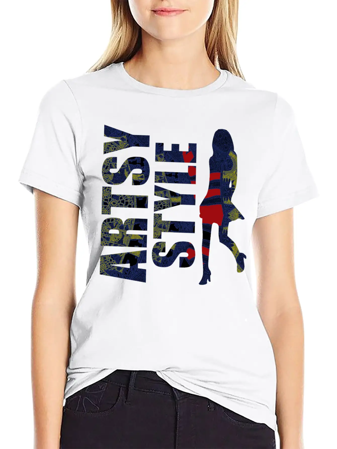 Batik Artsy Style Lightweight Cotton T-Shirt – Daily Comfort Graphic Shirt