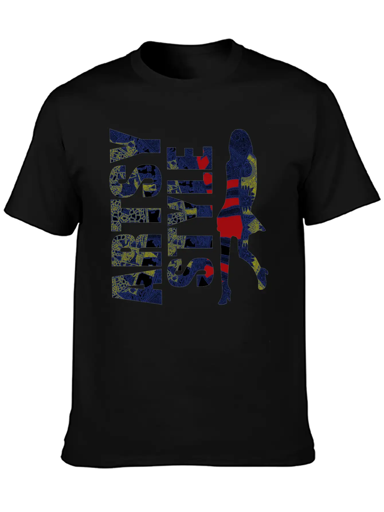 Batik Artsy Style Lightweight Cotton T-Shirt – Daily Comfort Graphic Shirt