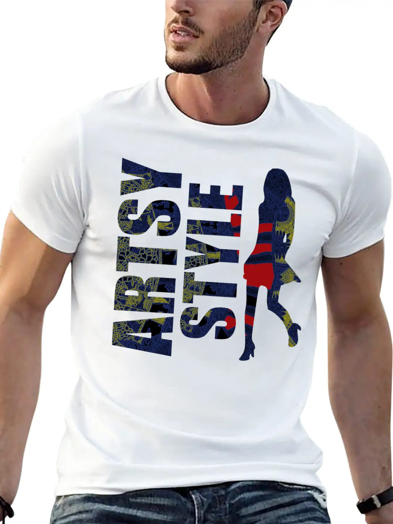 Batik Artsy Style Lightweight Cotton T-Shirt – Daily Comfort Graphic Shirt