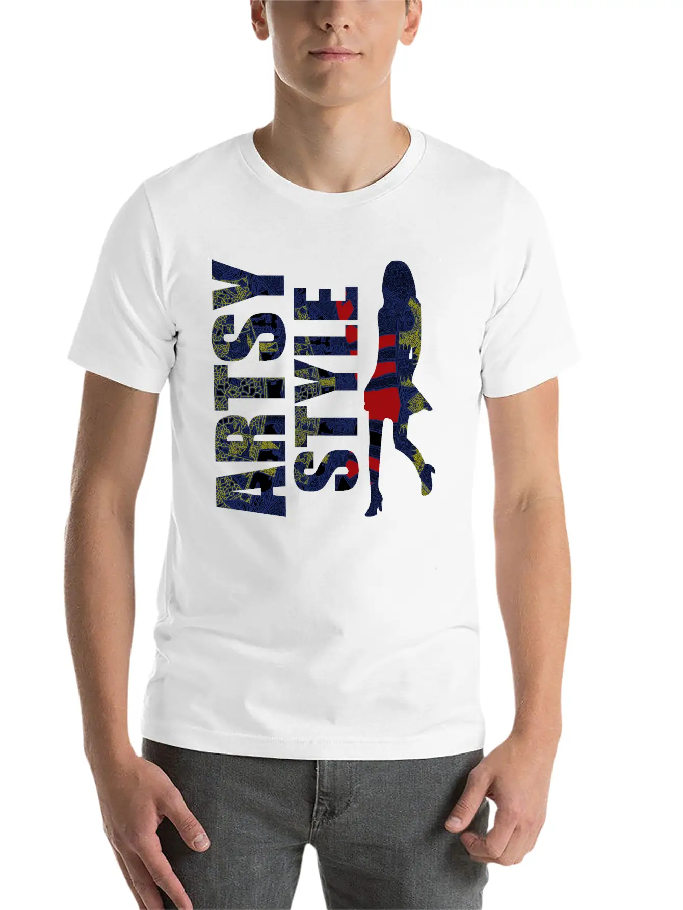 Batik Artsy Style Lightweight Cotton T-Shirt – Daily Comfort Graphic Shirt
