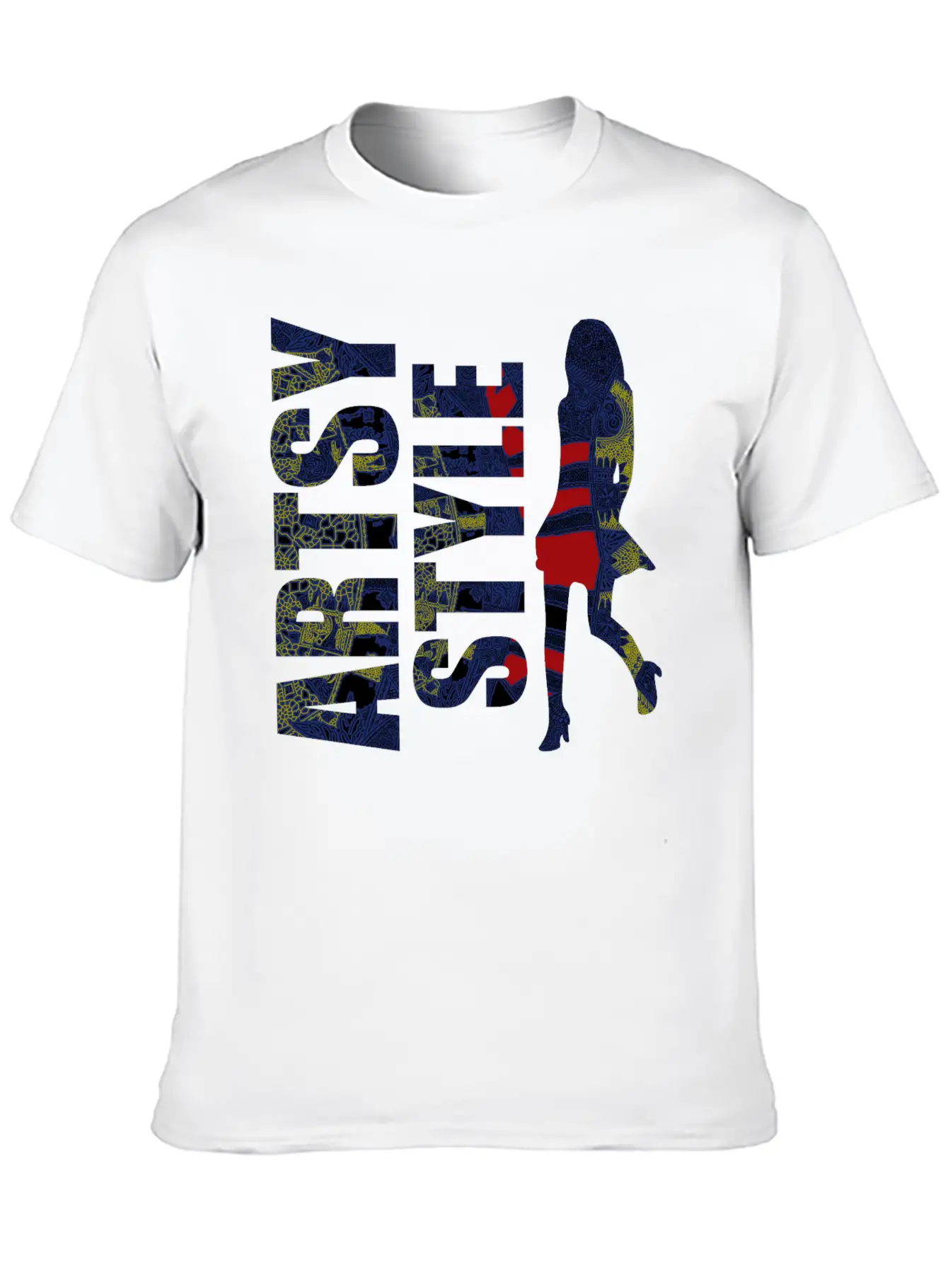 Batik Artsy Style Lightweight Cotton T-Shirt – Daily Comfort Graphic Shirt