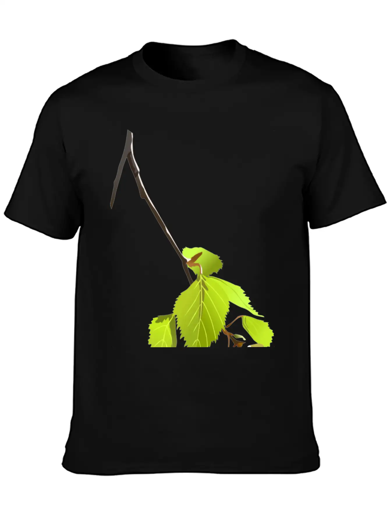 Baum Tree Baumstamm Wald Forest Woods43 Lightweight Cotton T-Shirt – Daily Comfort Graphic Shirt