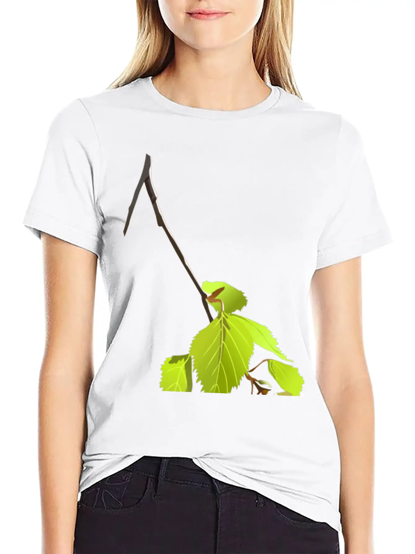 Baum Tree Baumstamm Wald Forest Woods43 Lightweight Cotton T-Shirt – Daily Comfort Graphic Shirt