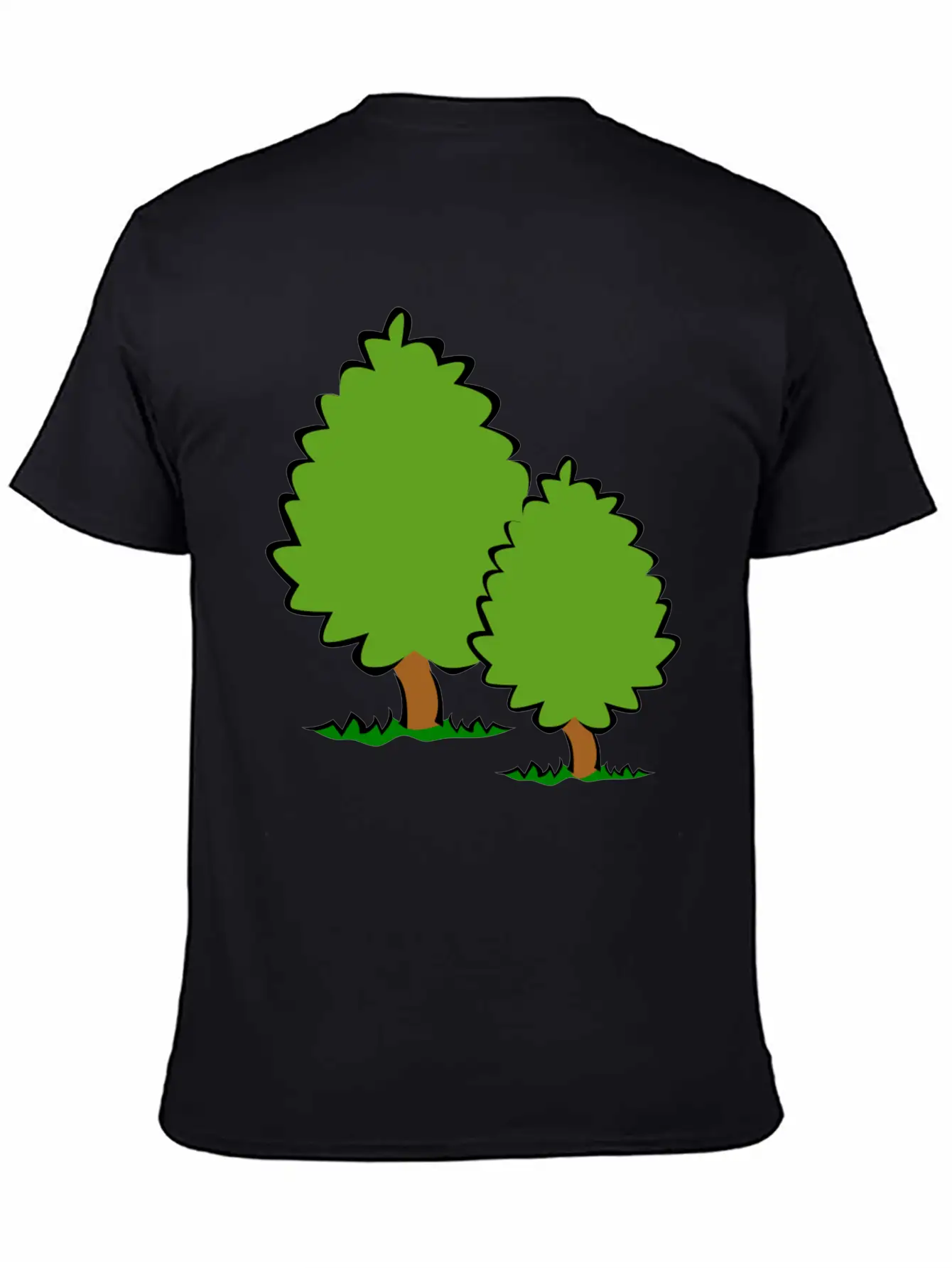 Baum Tree Baumstamm Wald Forest Woods75 Lightweight Cotton T-Shirt – Daily Comfort Graphic Shirt