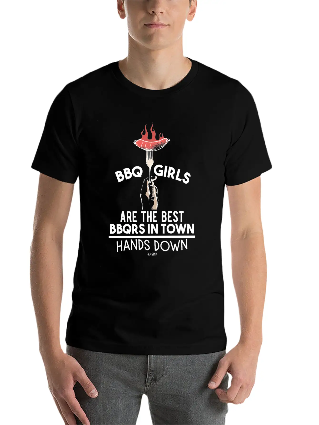 BBQ Girls Are The Best BBQRS In Town Classic Fit Graphic Tee For Daily Comfort – Unisex Cotton Shirt