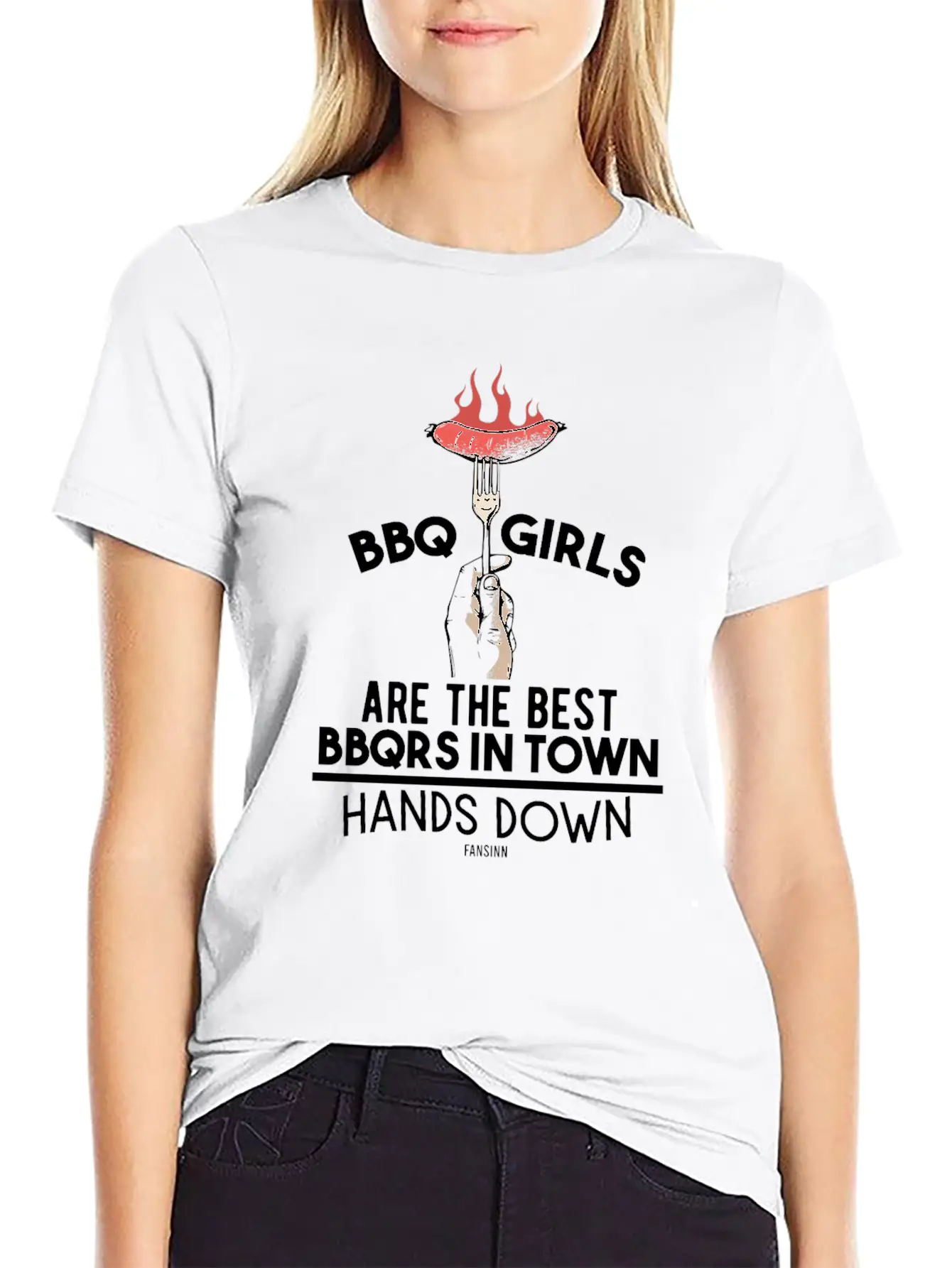 BBQ Girls Are The Best BBQRS In Town Classic Fit Graphic Tee For Daily Comfort – Unisex Cotton Shirt