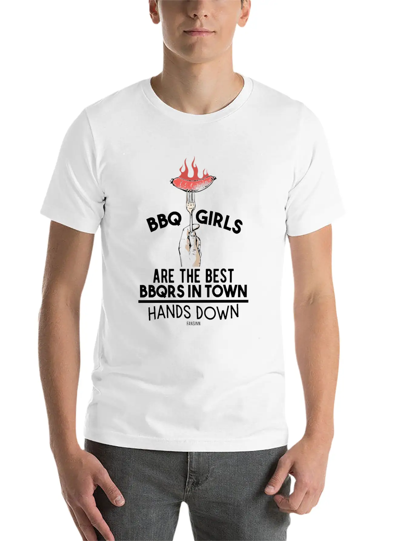 BBQ Girls Are The Best BBQRS In Town Classic Fit Graphic Tee For Daily Comfort – Unisex Cotton Shirt