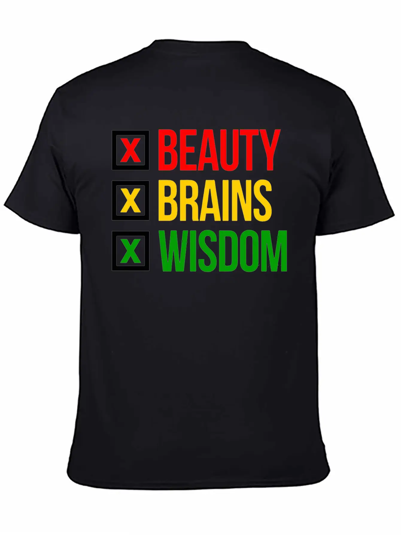 BBW Beauty Brains Wisdom Unisex Casual T-Shirt – Clean Design For Daily Comfort