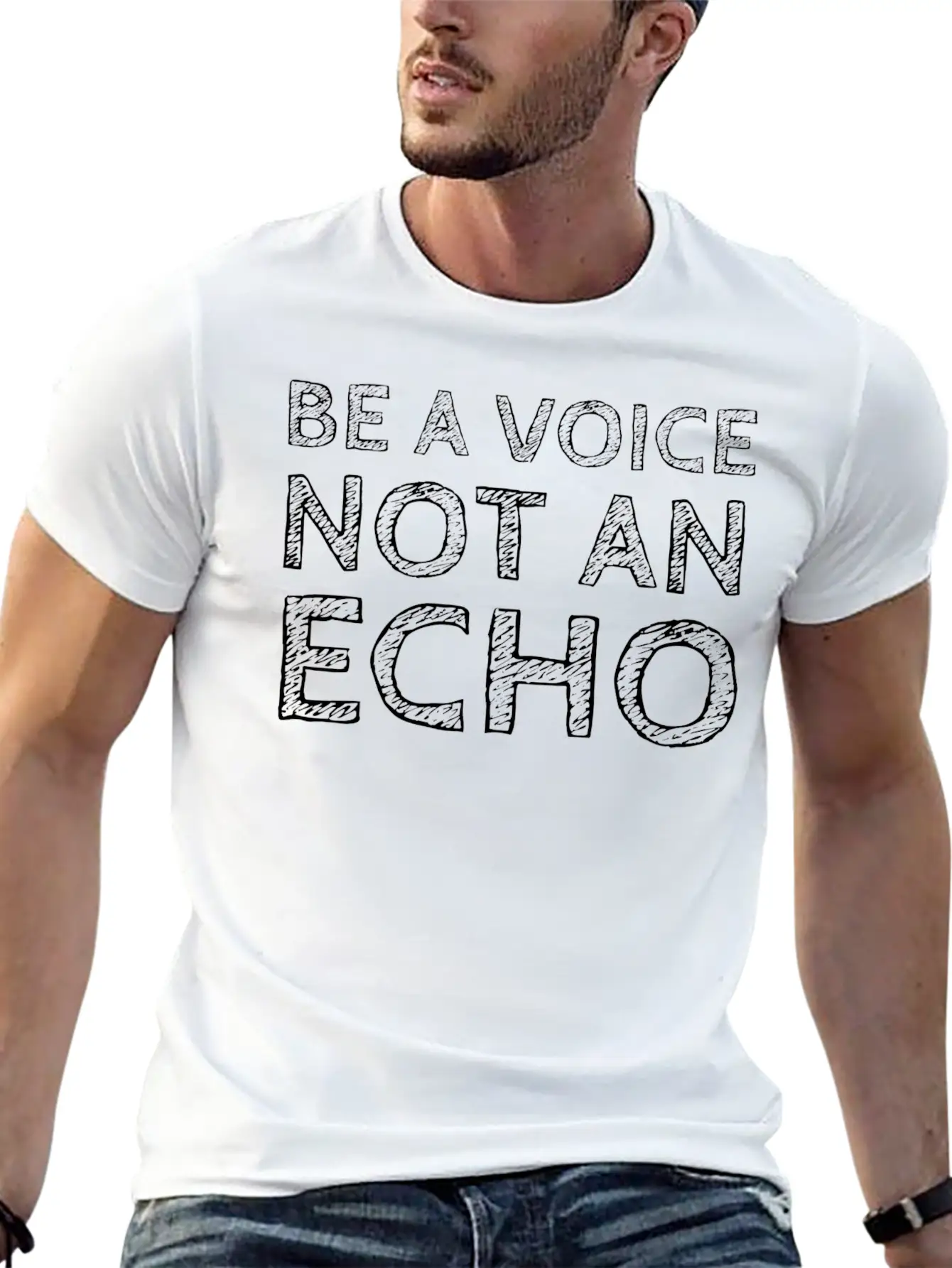 Be A Voice Not An Echo Essential Cotton Tee For Daily Outfits – Unisex Style