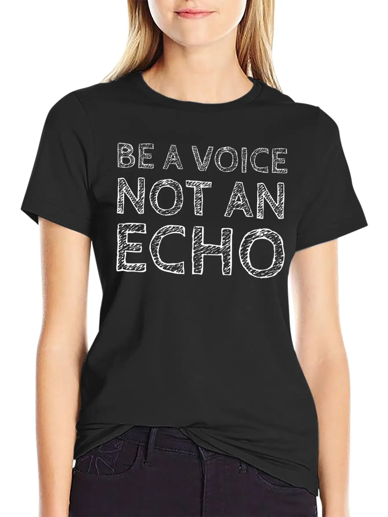 Be A Voice Not An Echo Essential Cotton Tee For Daily Outfits – Unisex Style