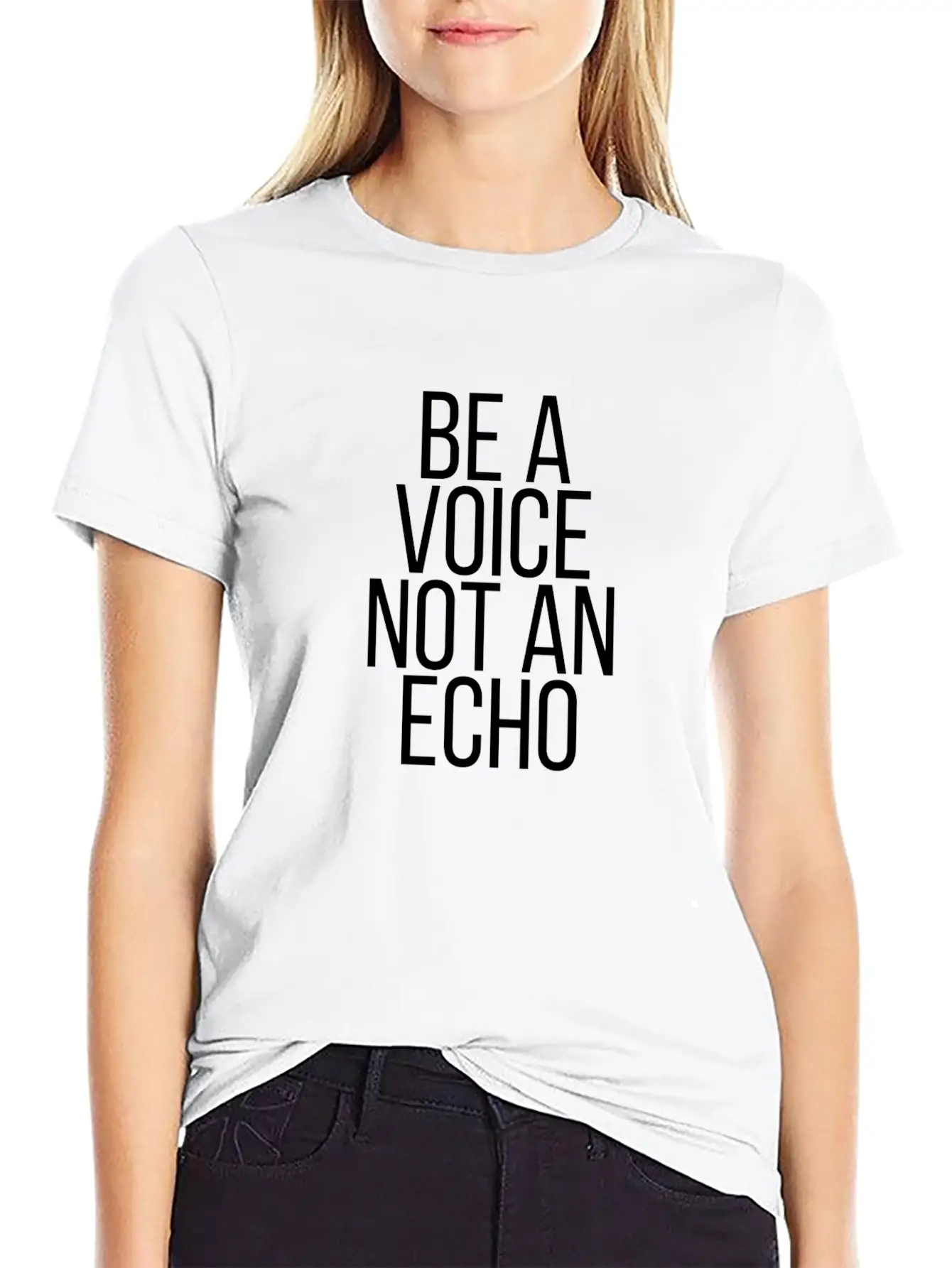 Be A Voice Not An Echo Soft Cotton Short Sleeve Tee – Unisex Wardrobe Staple