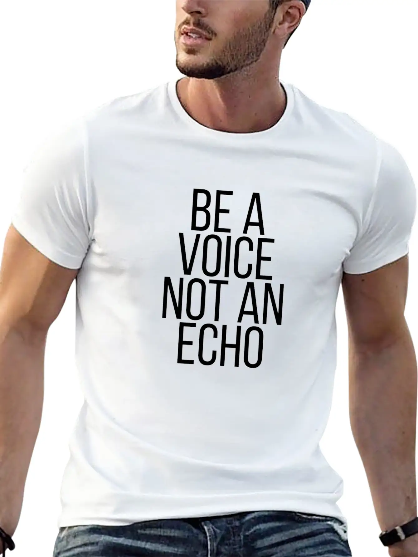 Be A Voice Not An Echo Soft Cotton Short Sleeve Tee – Unisex Wardrobe Staple