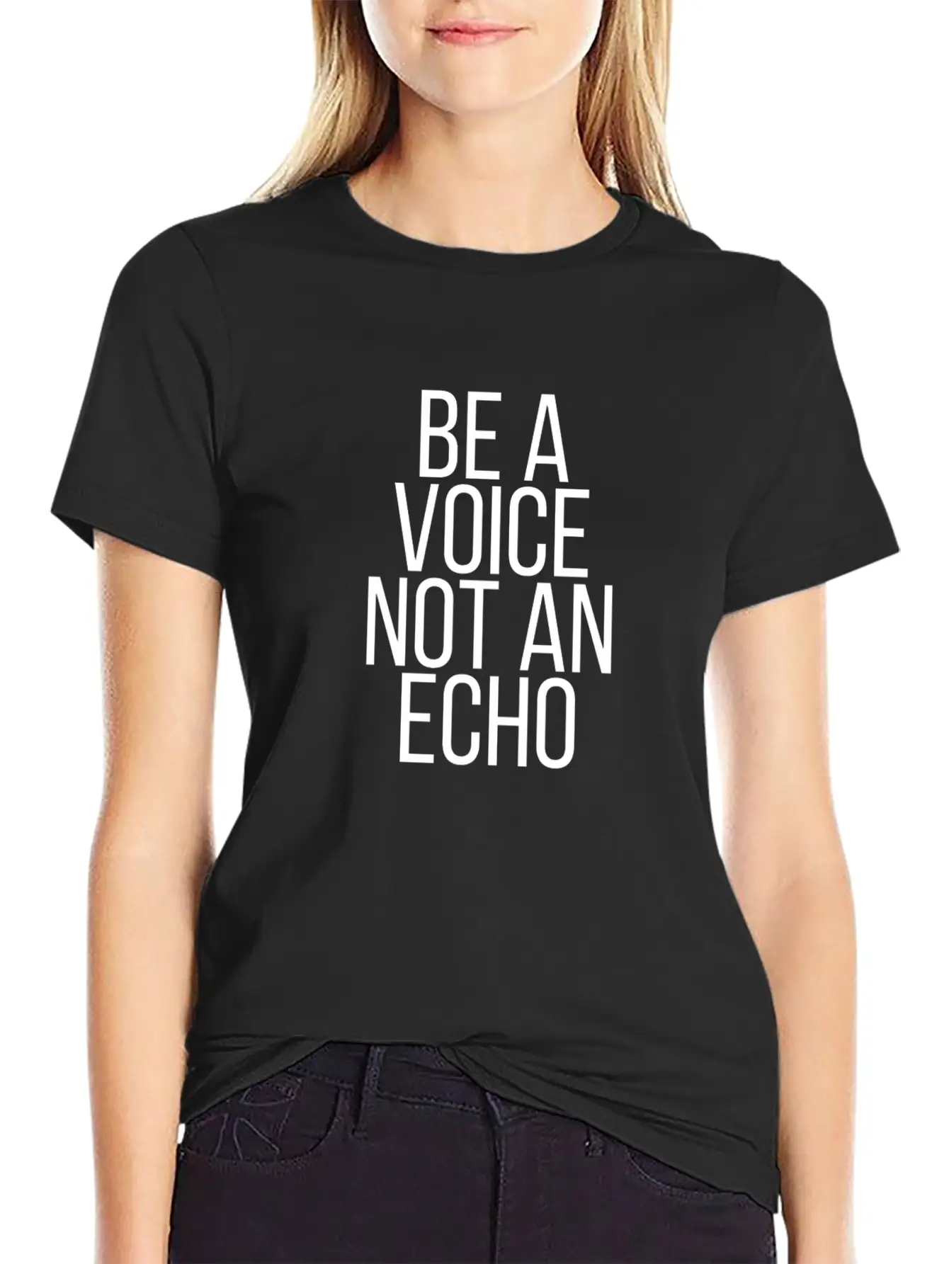 Be A Voice Not An Echo Soft Cotton Short Sleeve Tee – Unisex Wardrobe Staple