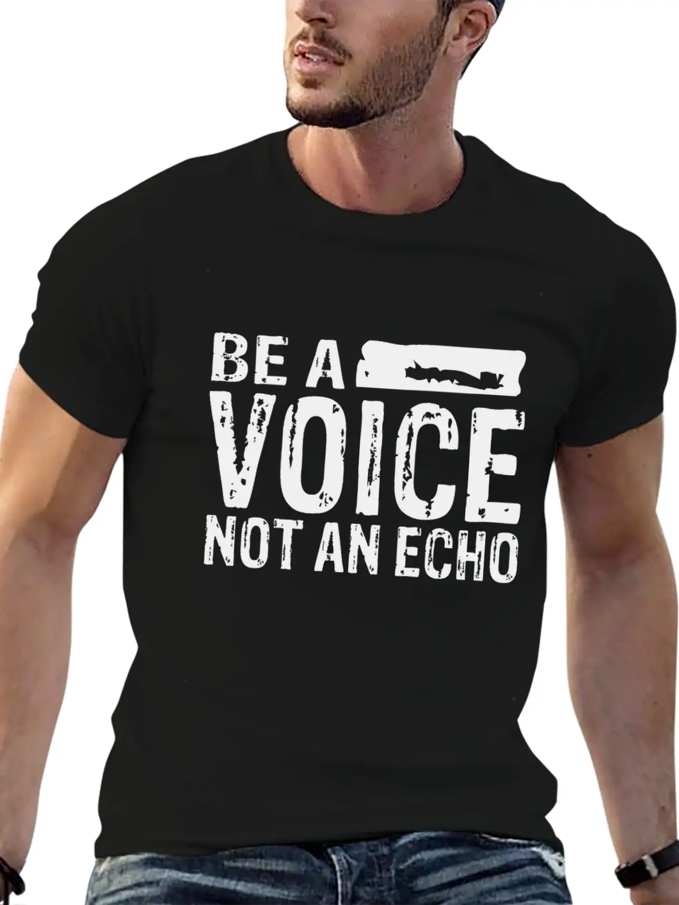 Be A Voice Not An Echo Unisex Casual T-Shirt – Clean Design For Daily Comfort