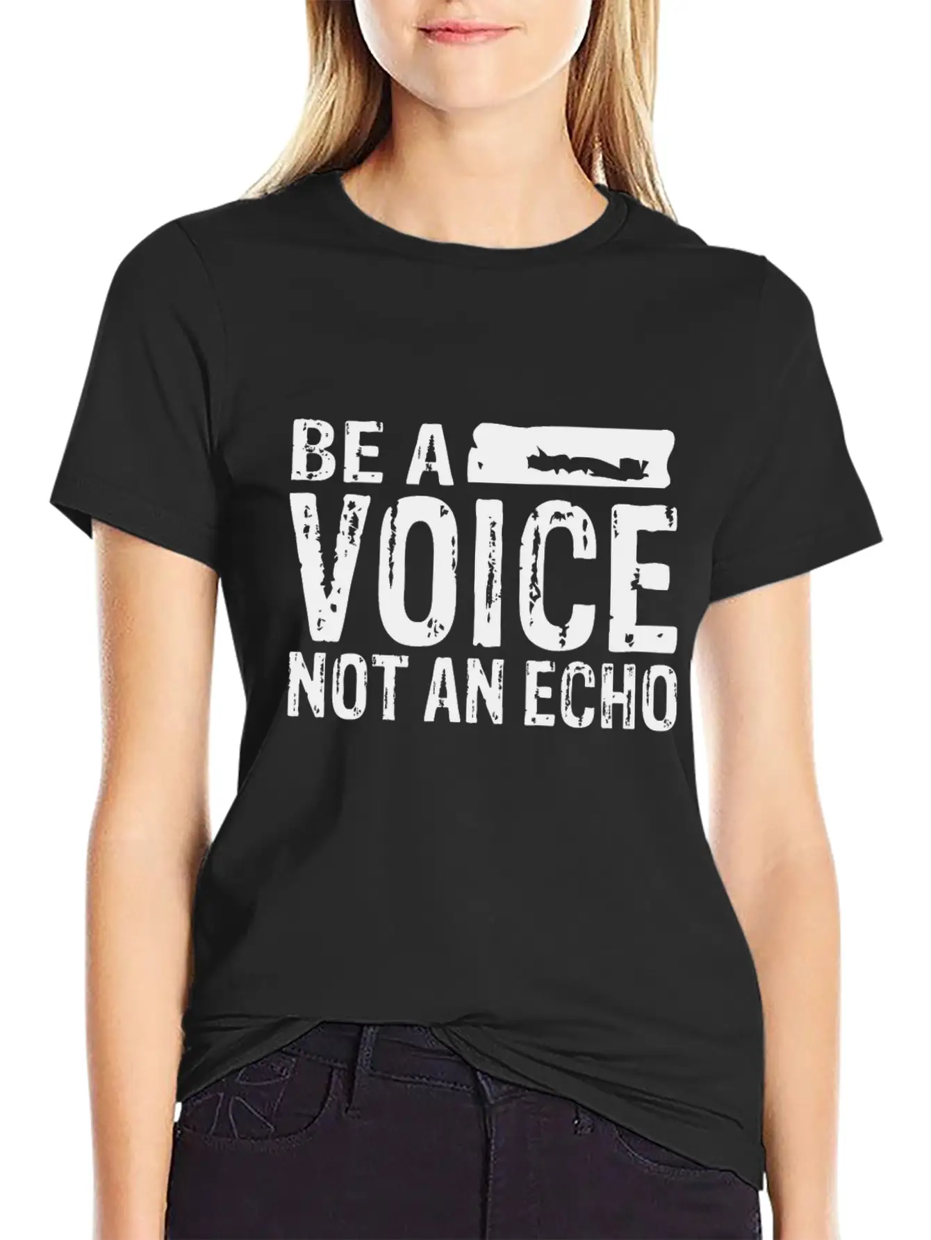 Be A Voice Not An Echo Unisex Casual T-Shirt – Clean Design For Daily Comfort