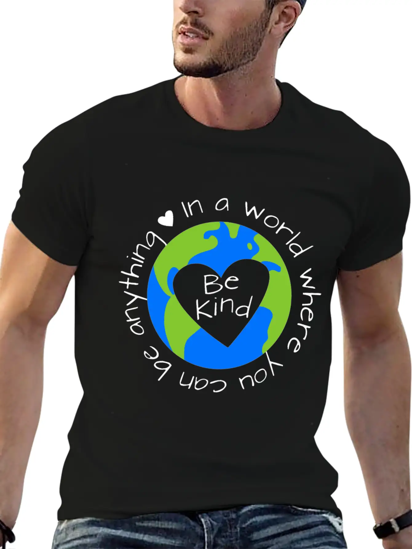 Be Anything Be Kind World Anti Bullying Lesson Dau Relaxed Everyday Tee – Lightweight And Durable Cotton