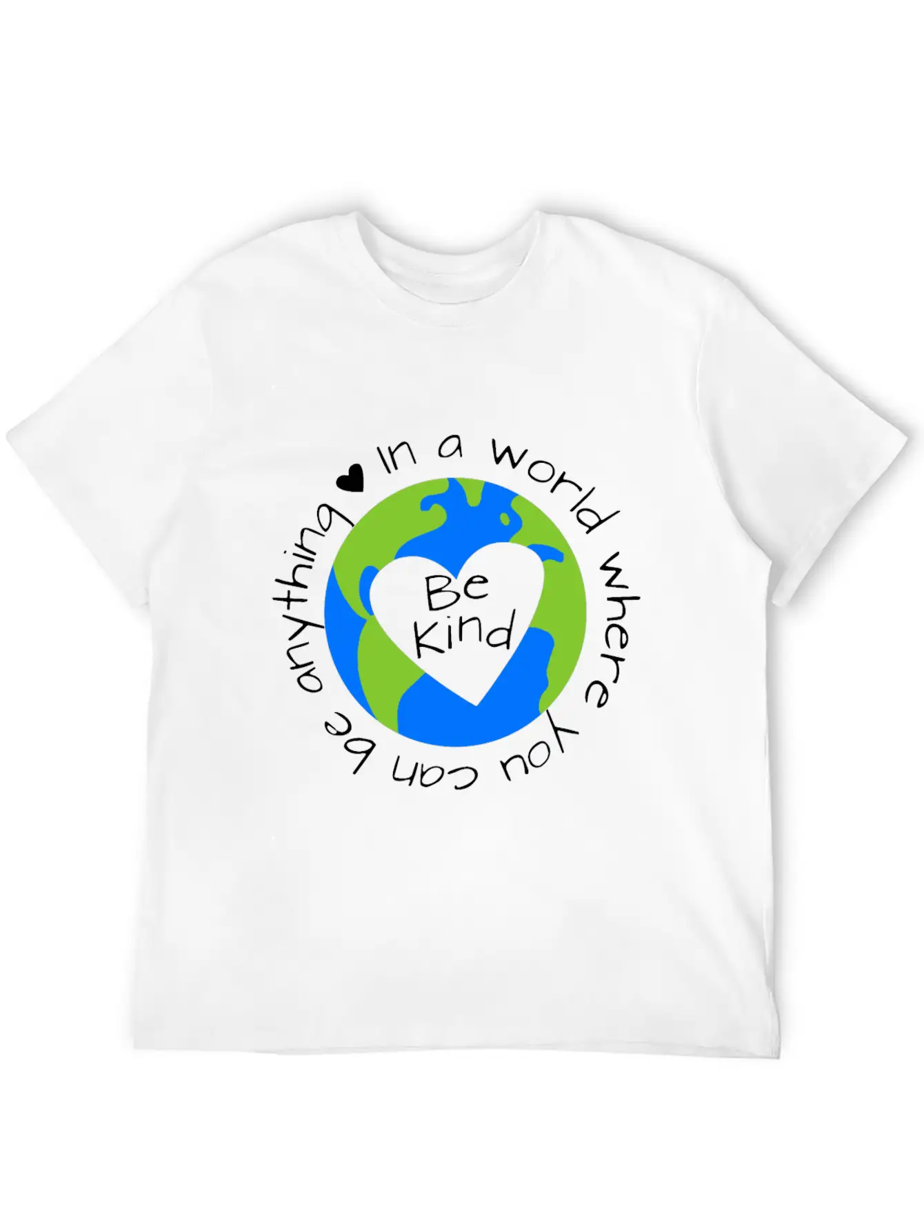 Be Anything Be Kind World Anti Bullying Lesson Dau Relaxed Everyday Tee – Lightweight And Durable Cotton