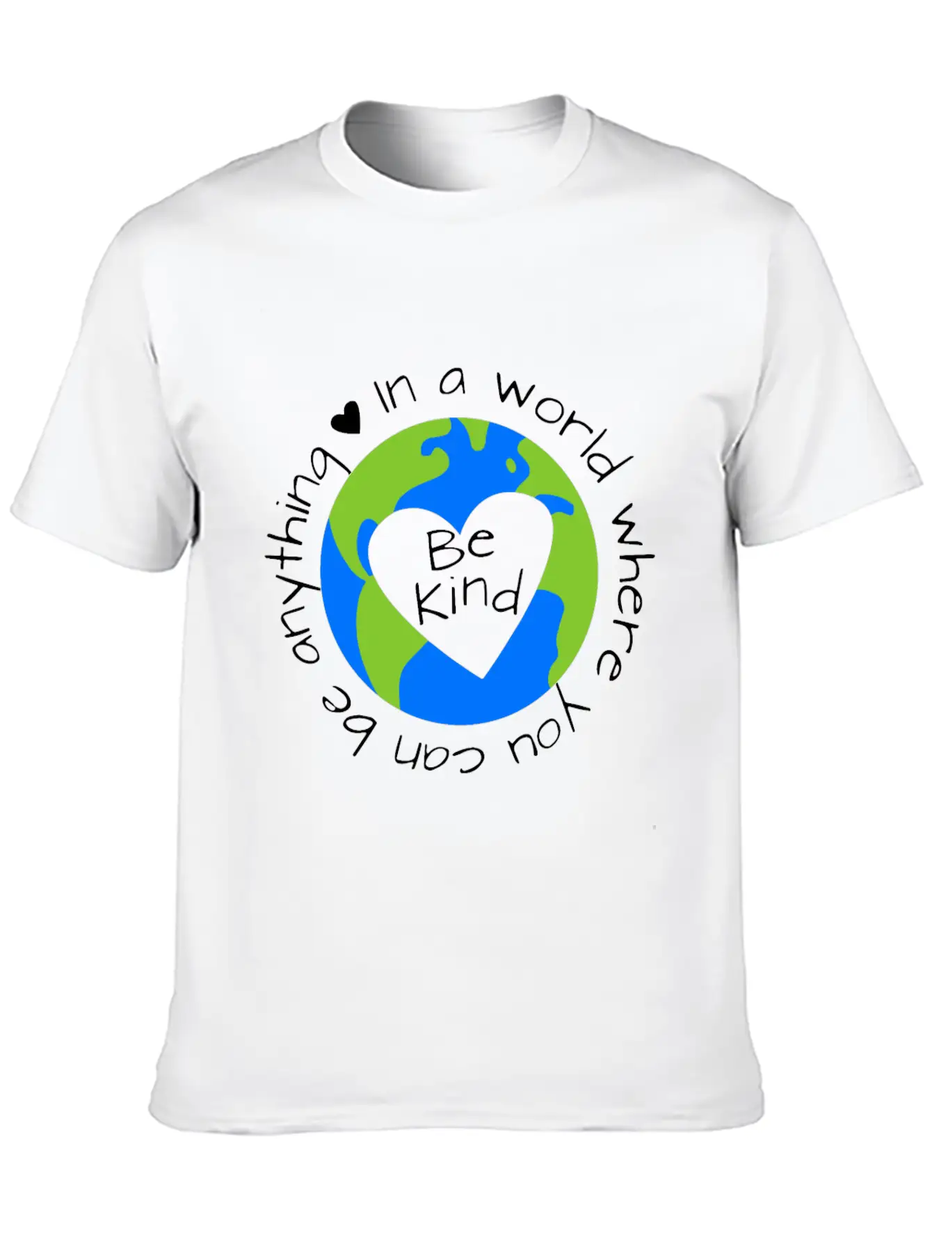 Be Anything Be Kind World Anti Bullying Lesson Dau Relaxed Everyday Tee – Lightweight And Durable Cotton