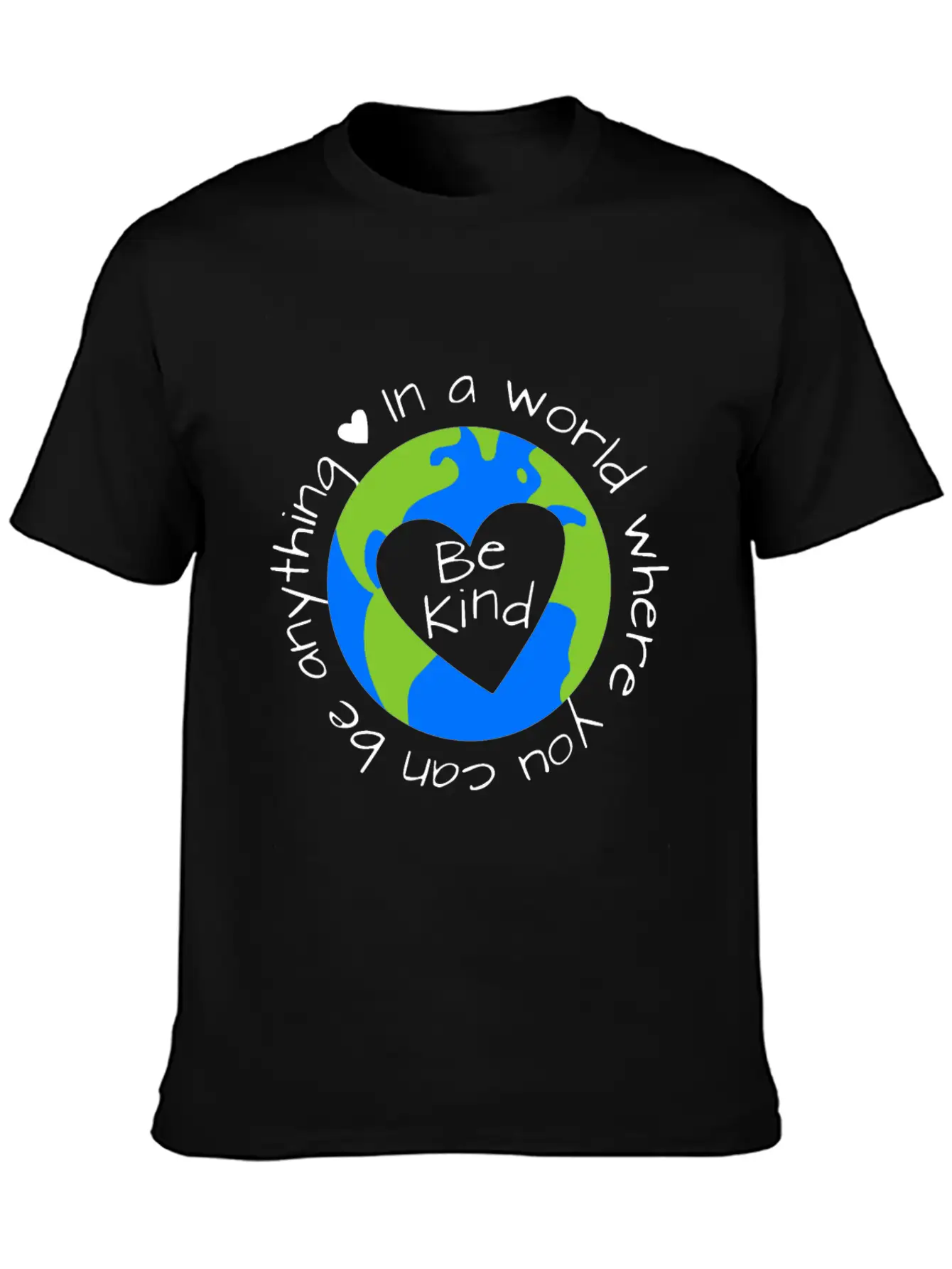 Be Anything Be Kind World Anti Bullying Lesson Dau Relaxed Everyday Tee – Lightweight And Durable Cotton