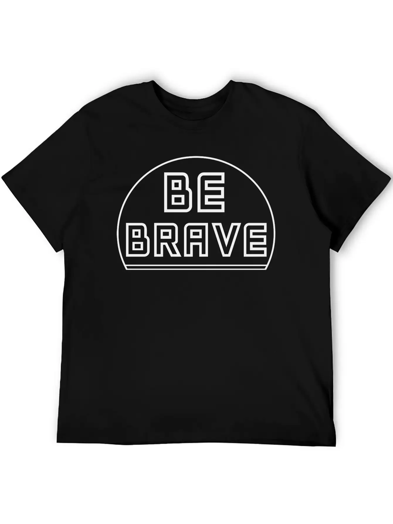 Be Brave Classic Fit Graphic Tee For Daily Comfort – Unisex Cotton Shirt