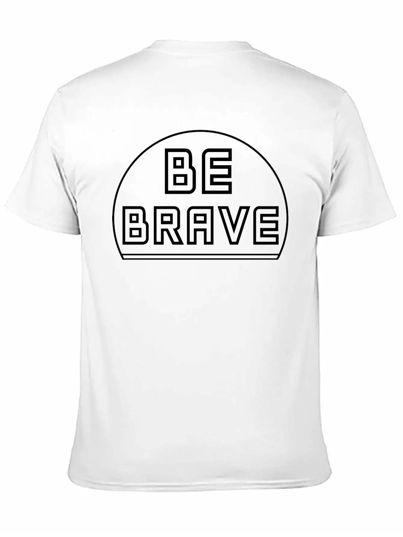 Be Brave Classic Fit Graphic Tee For Daily Comfort – Unisex Cotton Shirt
